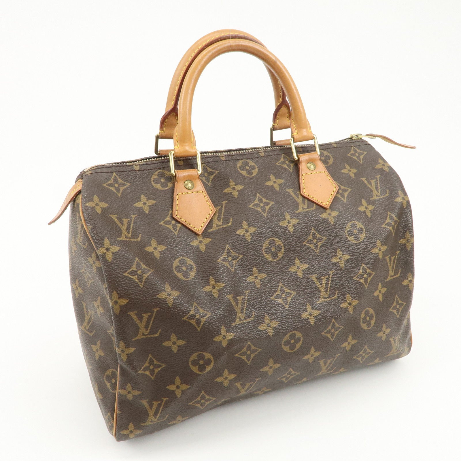 Louis Vuitton Monogram Speedy 30 Boston Bag Hand Bag Brown M41526