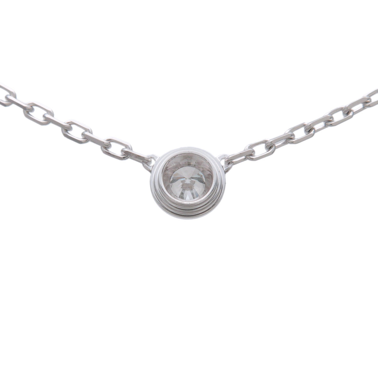 Cartier Diamants Legers Necklace SM Diamond D'amour 0.09ct 750WG