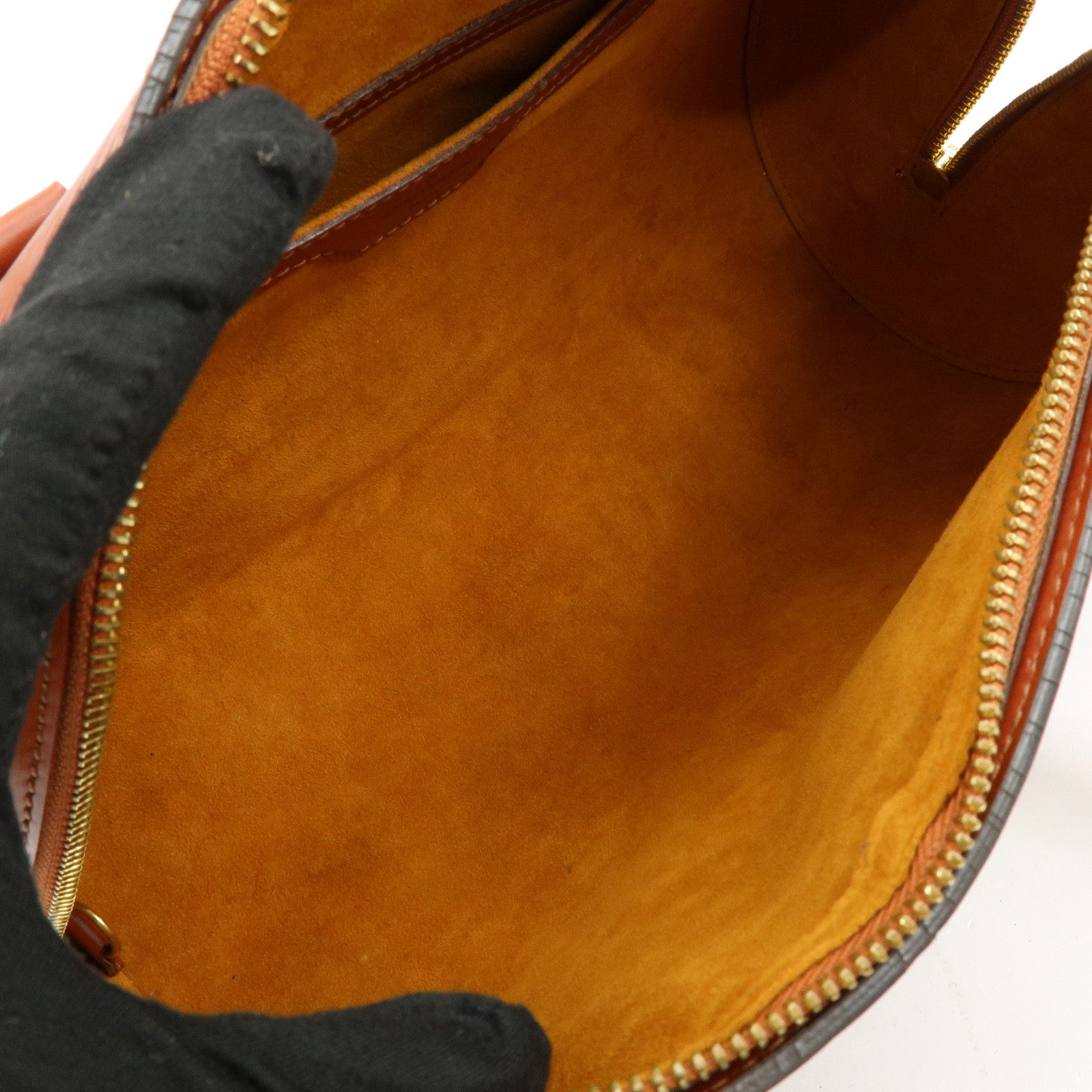 Louis Vuitton Epi Leather Soufflot Hand Bag Kenya Brown M52223