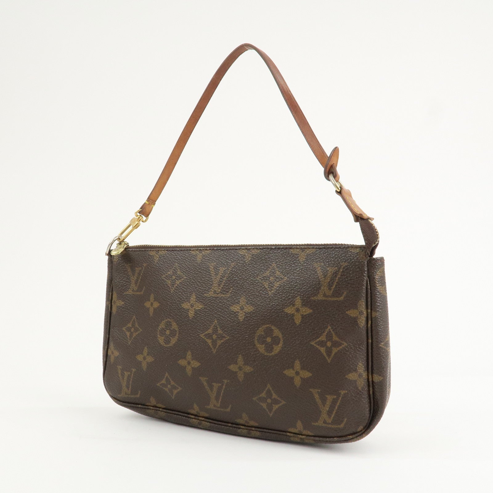 Louis Vuitton Monogram Pochette Accessoires Hand Bag Brown M51980