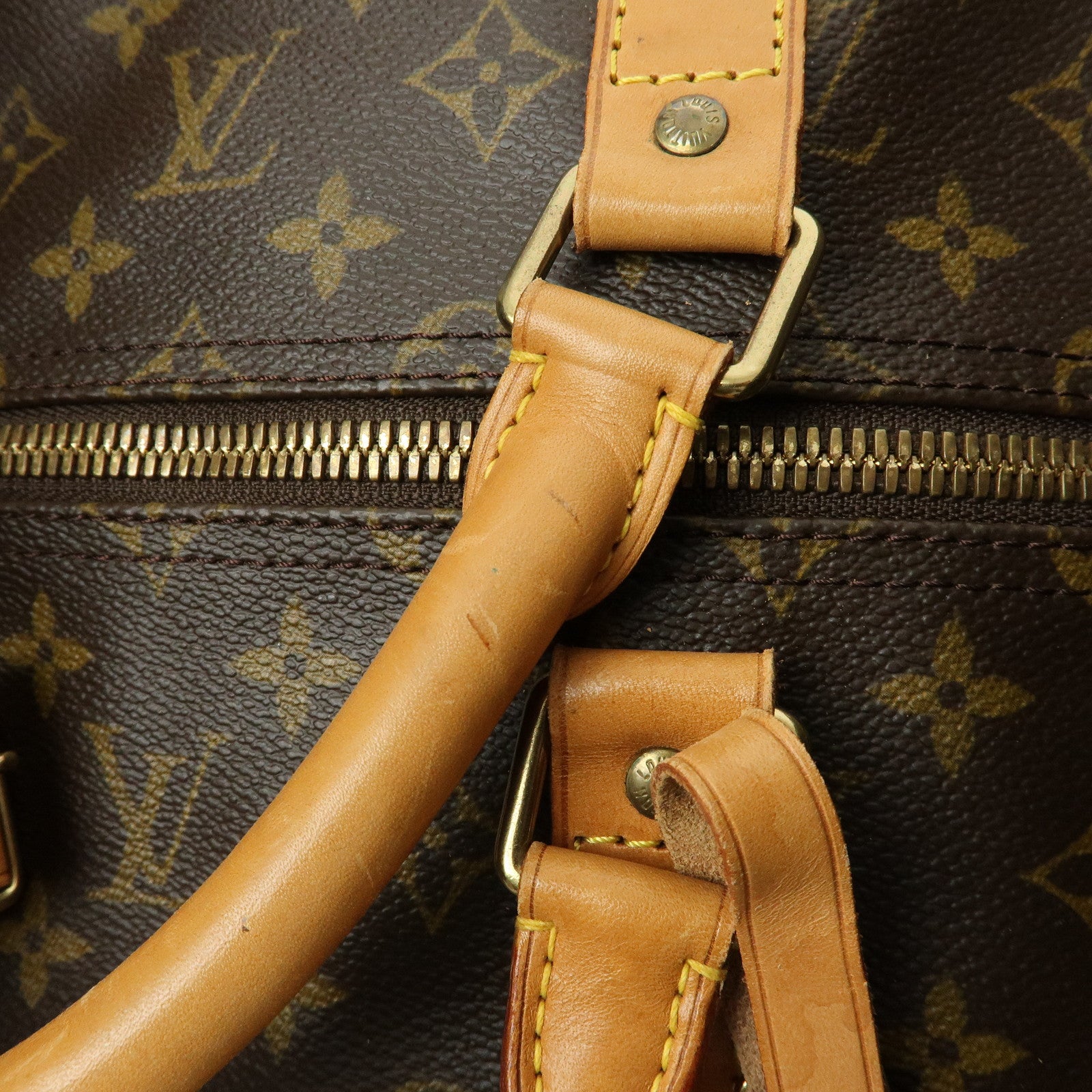 Louis Vuitton Monogram Keep All Bandouliere 55 Boston Bag M41414