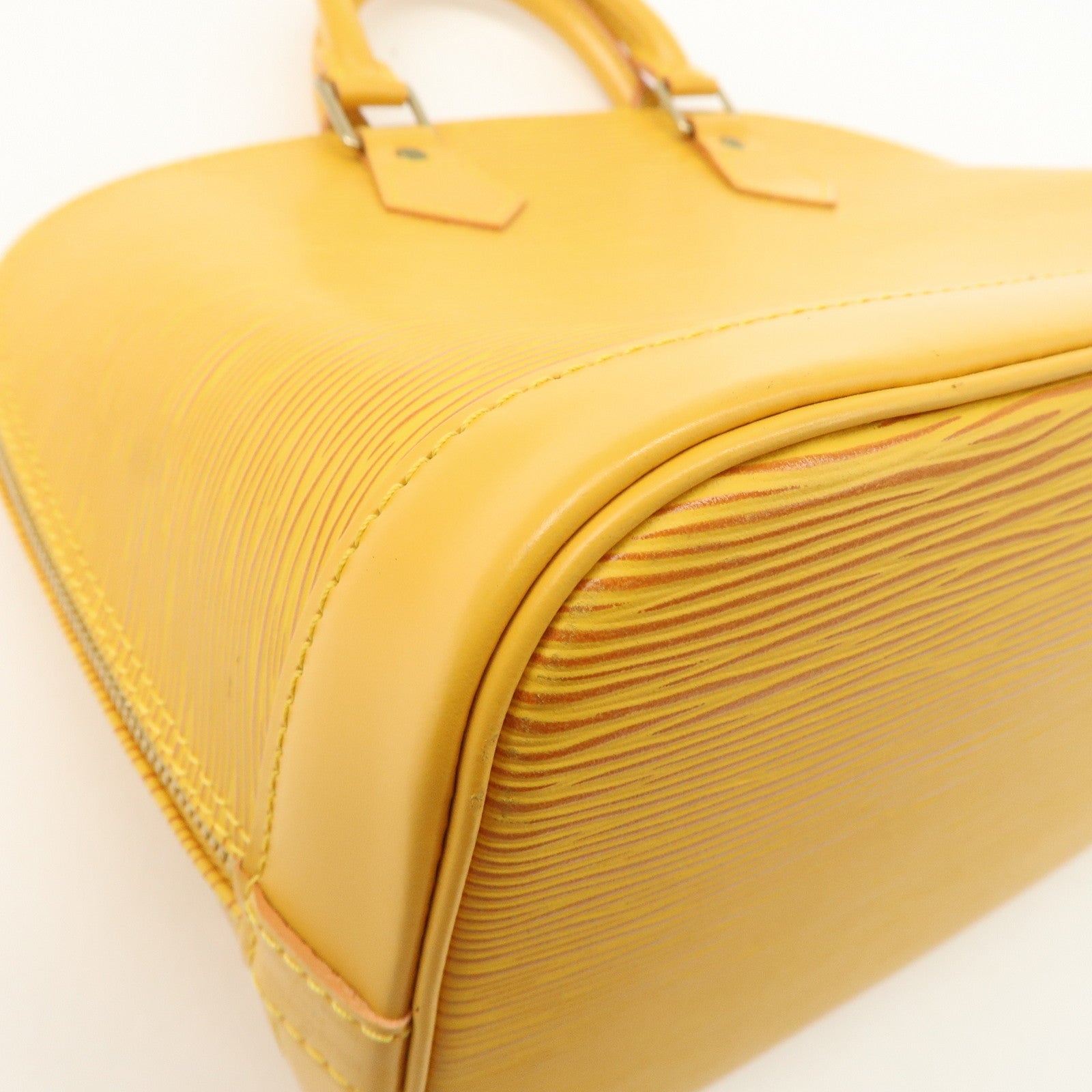 Louis Vuitton Epi Alma PM Hand Bag Tassili Yellow M52149
