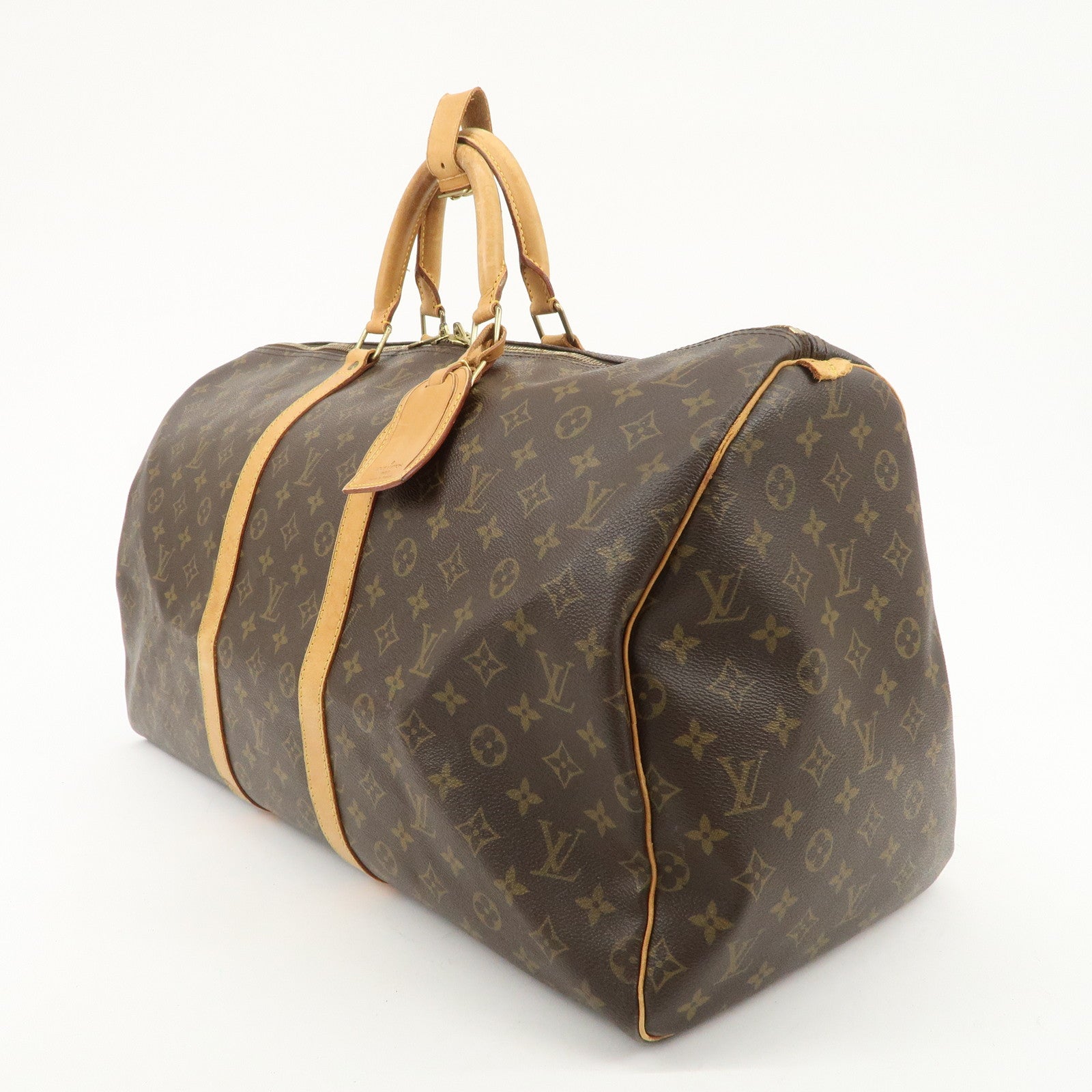 Louis Vuitton Monogram Keep All 55 Boston Bag Travel Bag M41424 Used