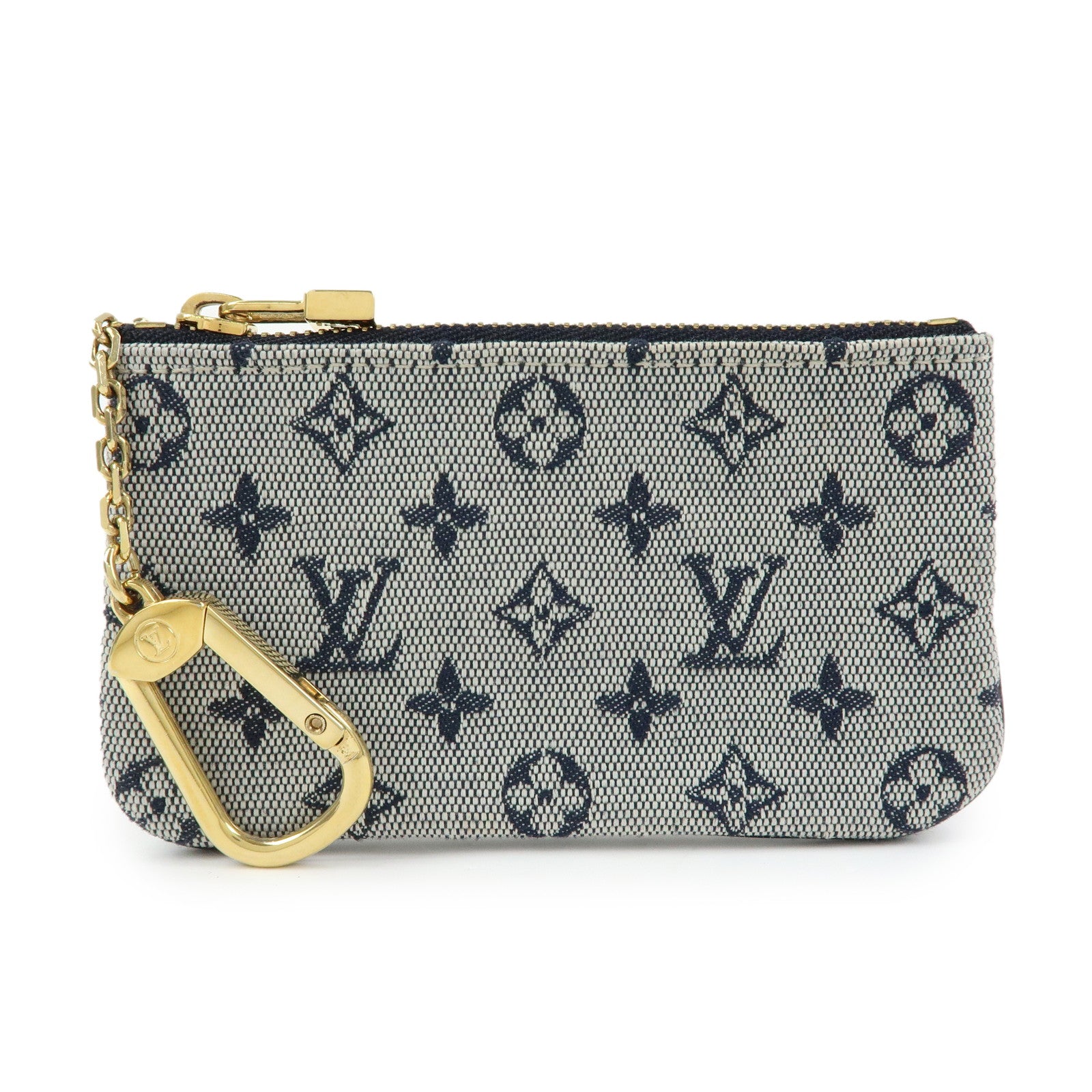 Louis Vuitton Monogram Mini Pochette Cles Coin Case Blue M92236
