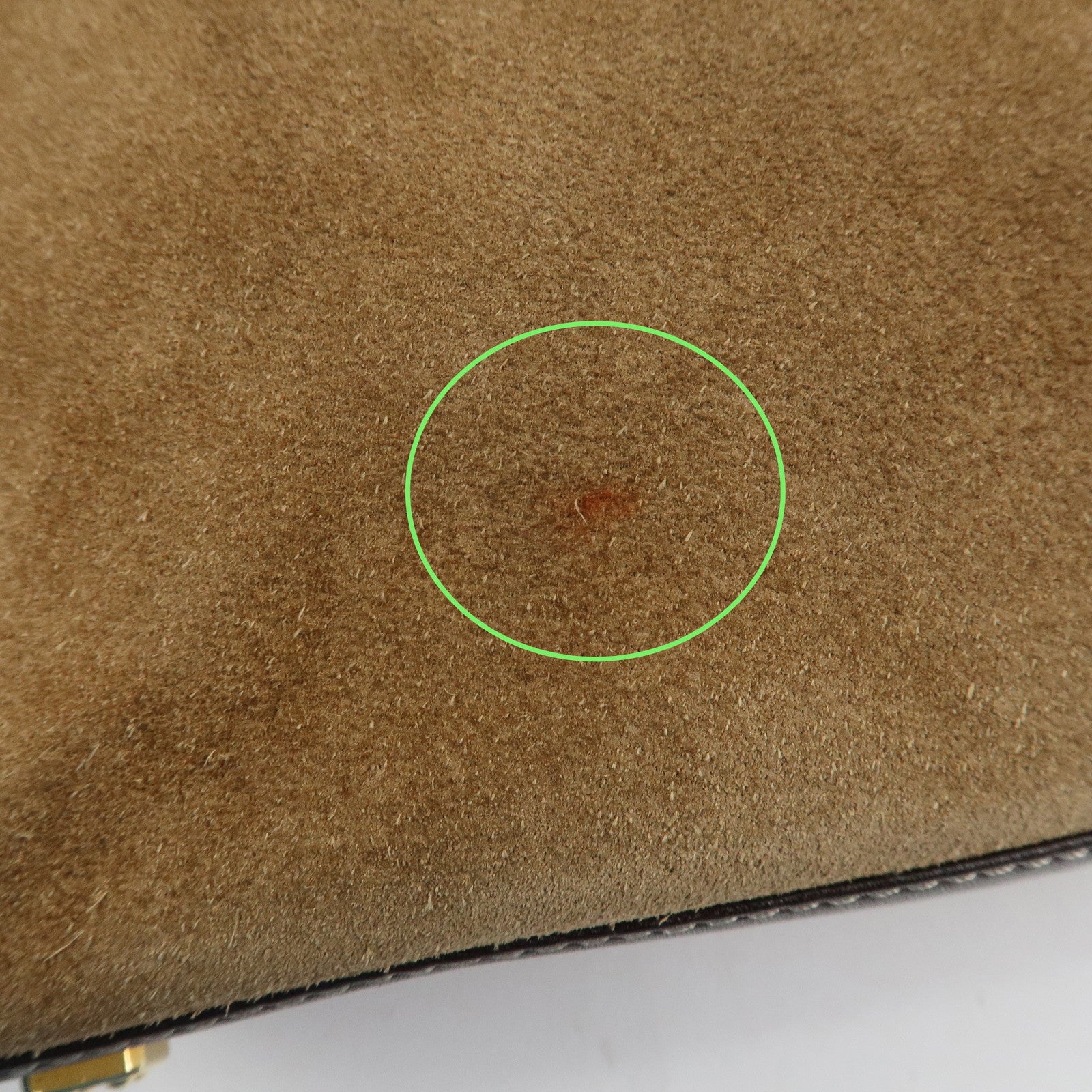 LOEWE Anagram Leather Suede Tote Bag Hand Bag Brown Beige