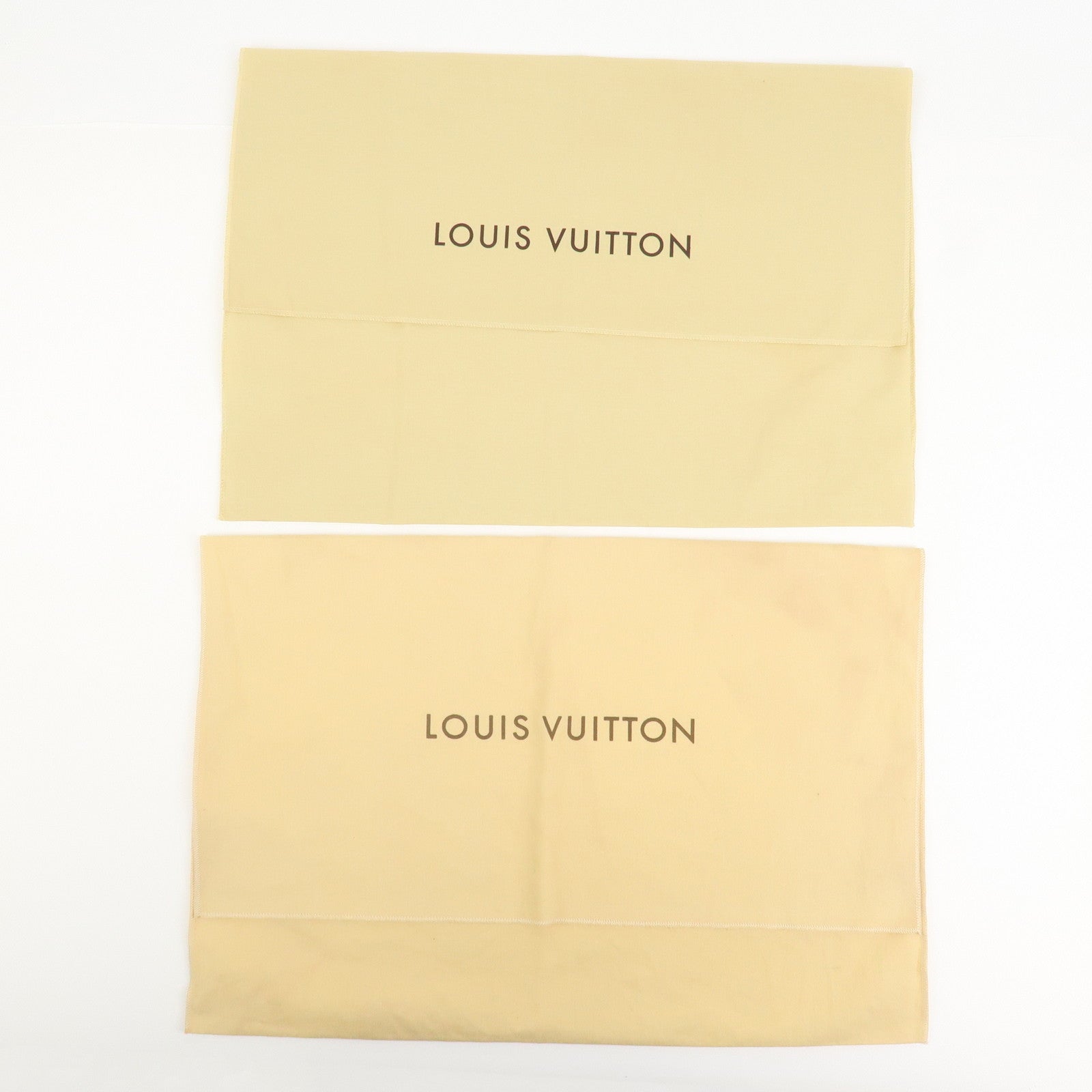 Louis Vuitton Set of 12 Dust Bag Storage Bag Flap Beige