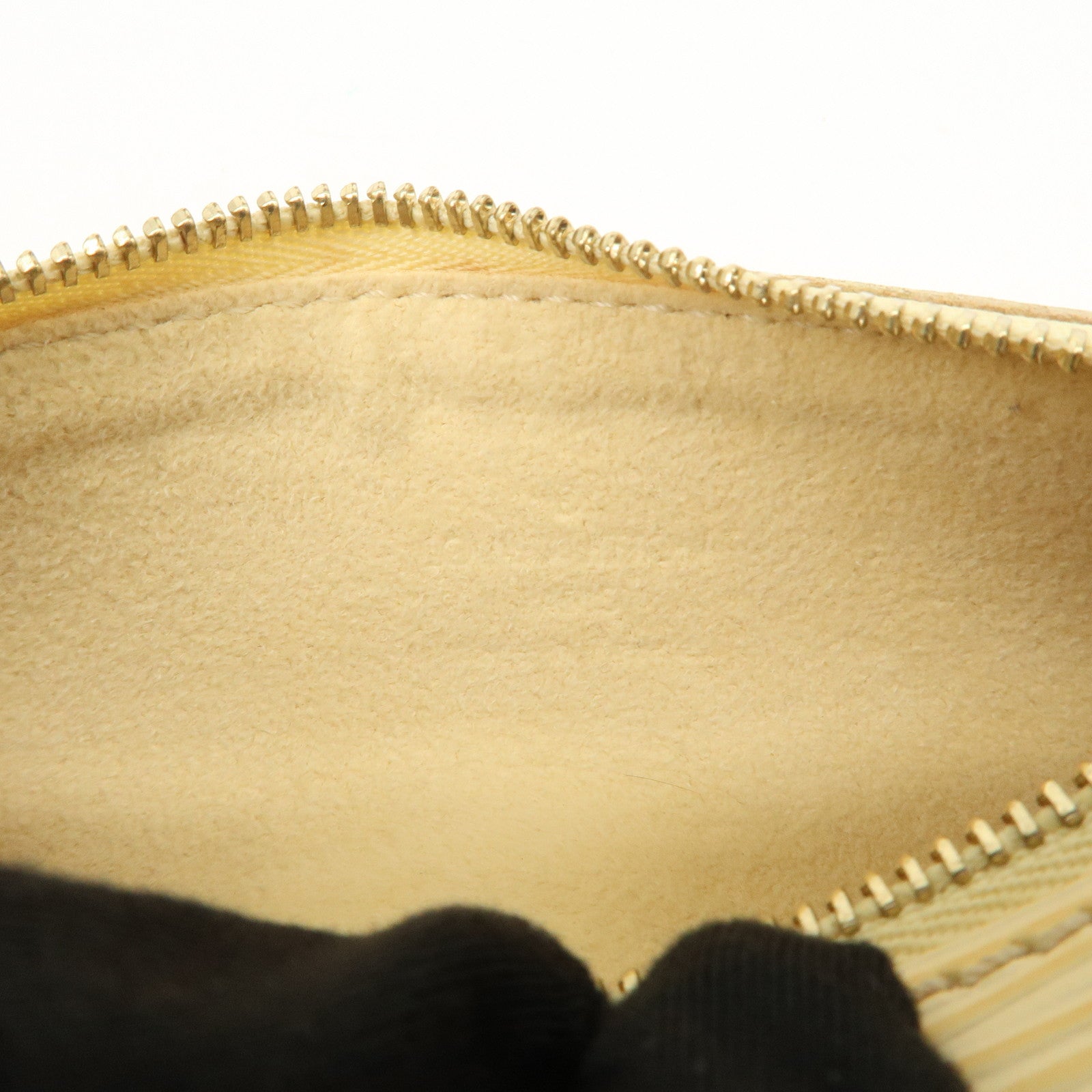 Louis Vuitton Epi Set of 2 Mini Pouch For Soufflo Bag Ivory Blue Used