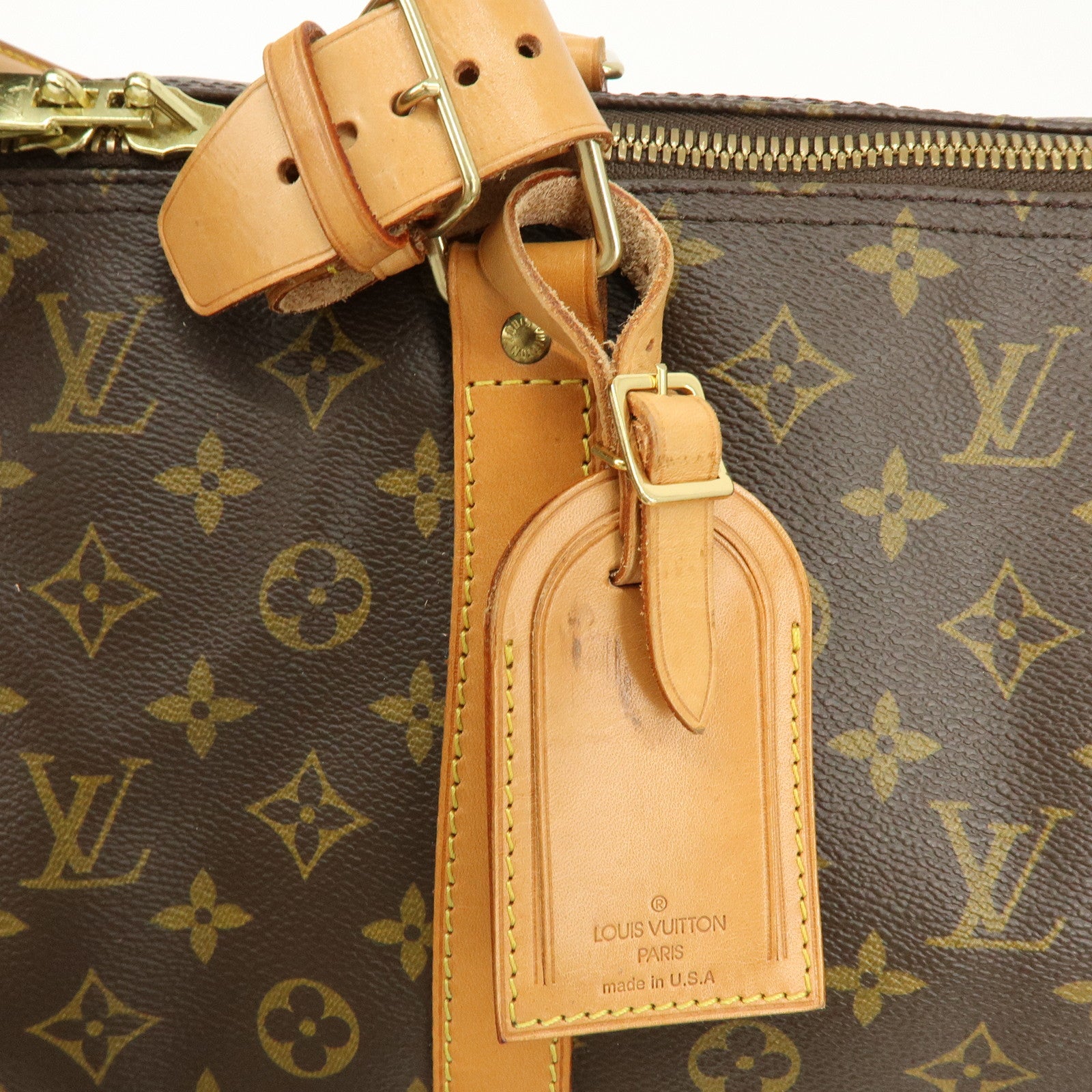 Louis Vuitton Monogram Keep All Bandouliere 60 Boston Bag M41412