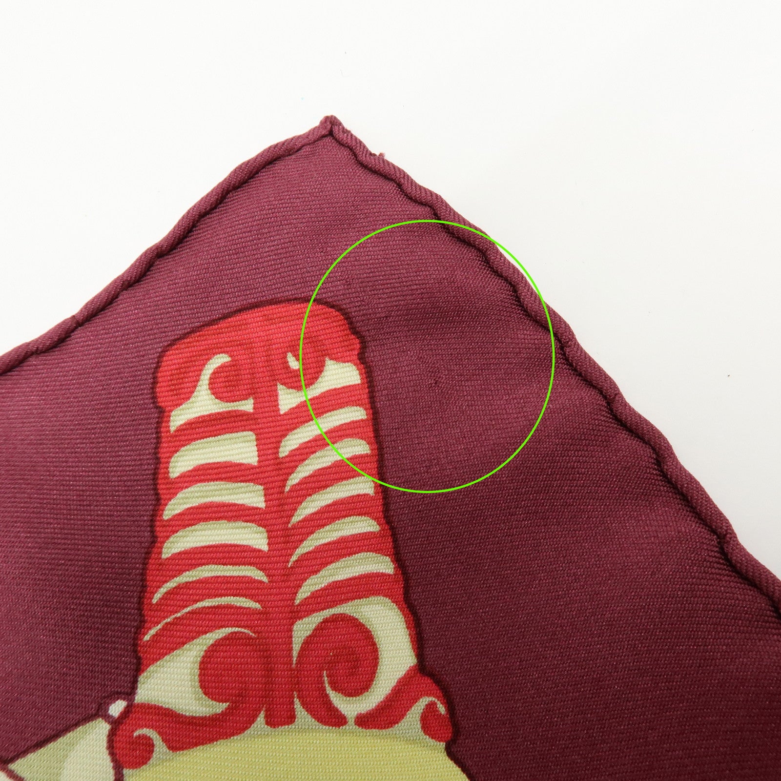 HERMES Carre 90 Set of 2 Silk 100% Scarf Bordeaux Beige