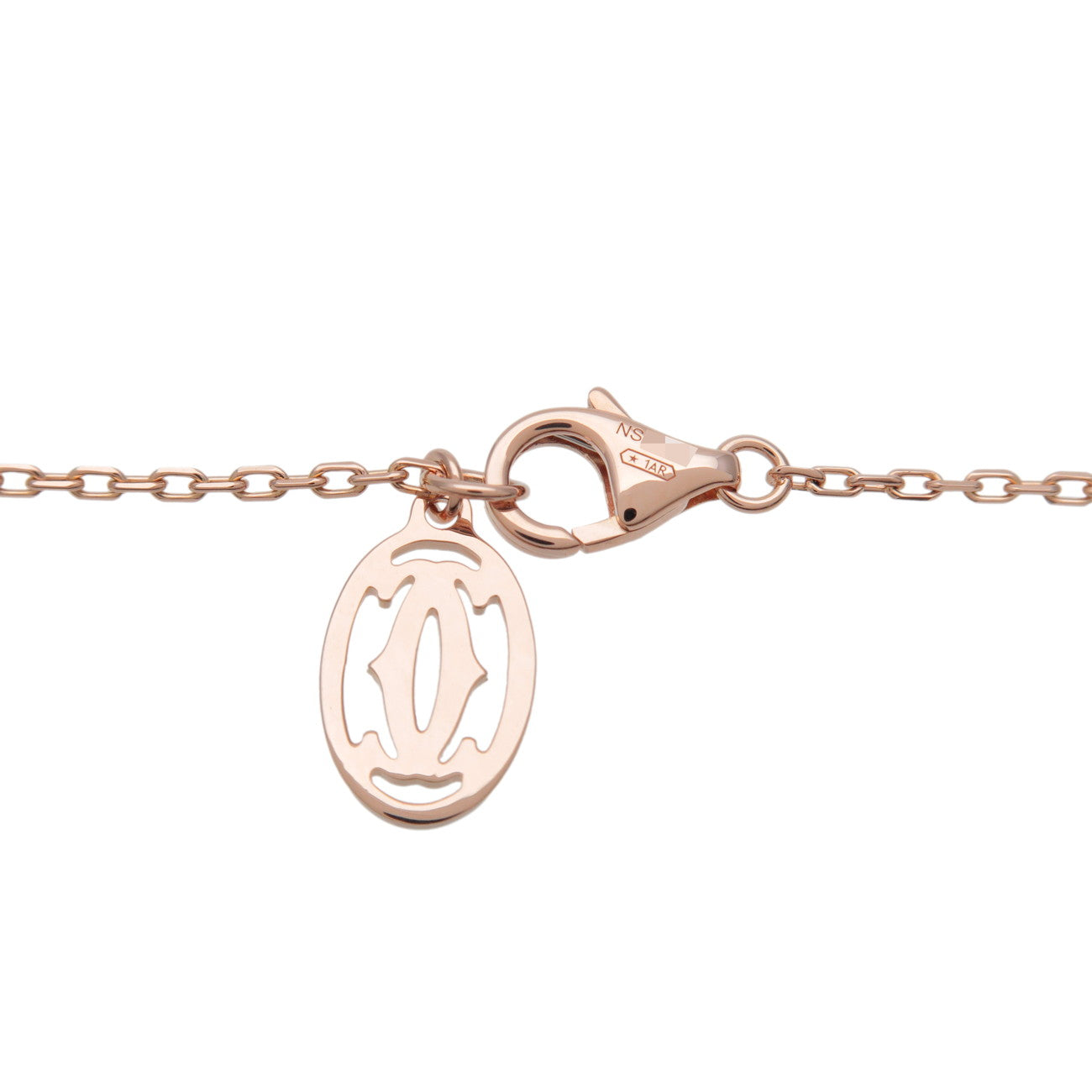 Cartier D'amour 1P Diamond Necklace SM K18 750PG Rose Gold