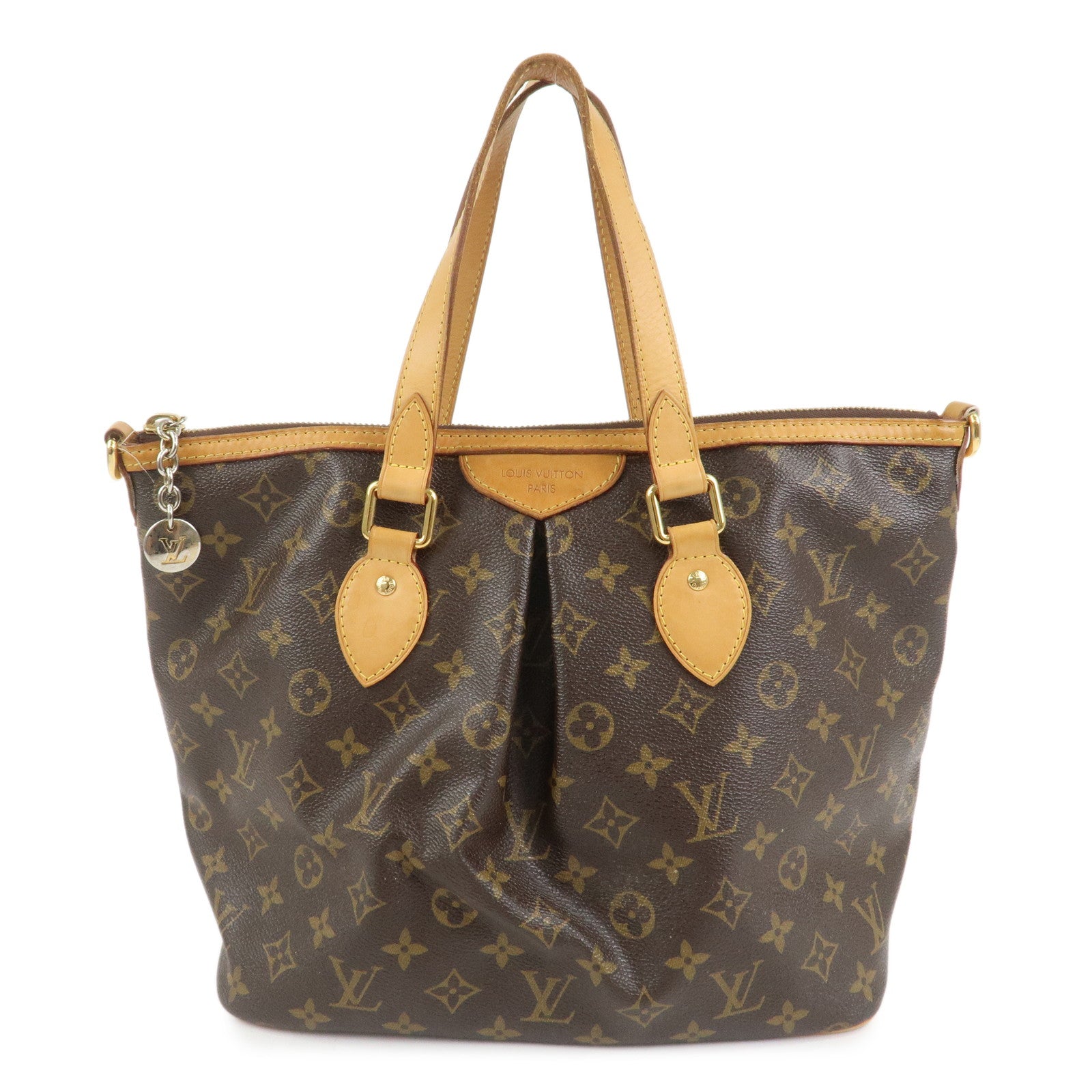 Louis Vuitton Monogram Palermo PM 2Way Bag Hand Bag Brown M40145