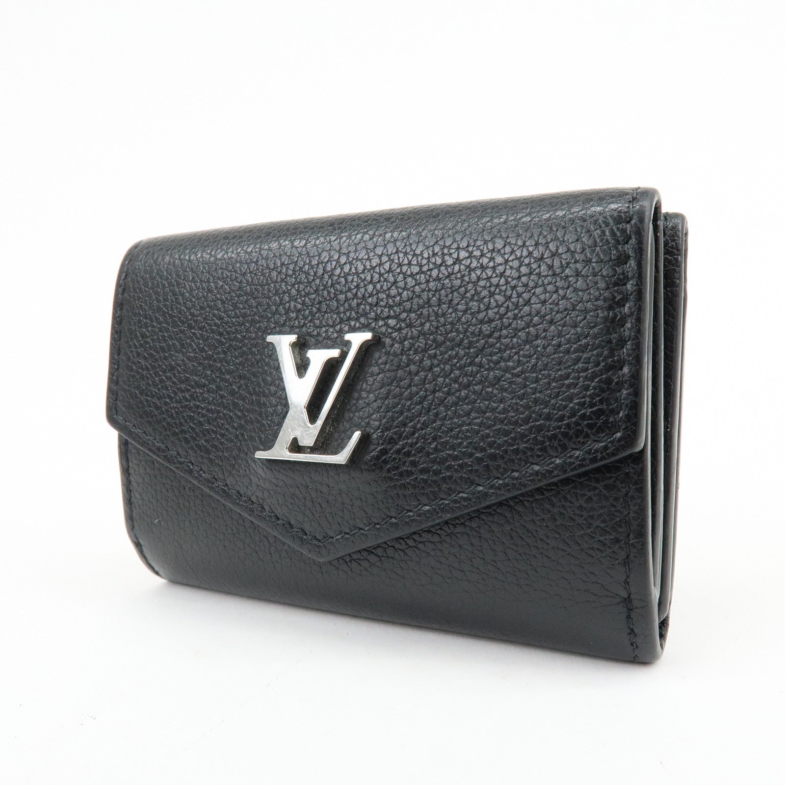 Louis Vuitton Portefeuille Lock Mini Leather Compact Wallet M63921