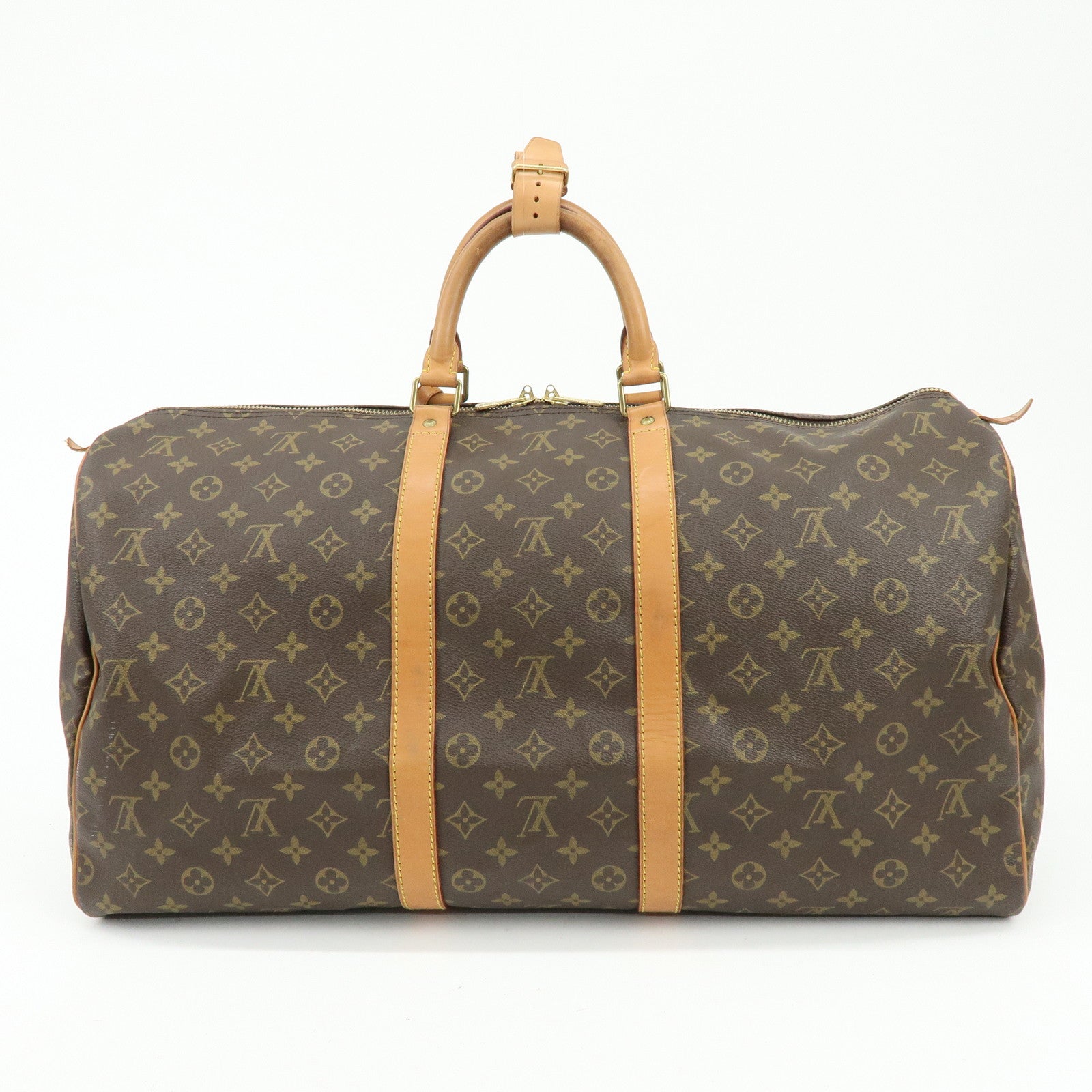 Louis Vuitton Monogram Keep All 55 Boston Bag Brown M41424