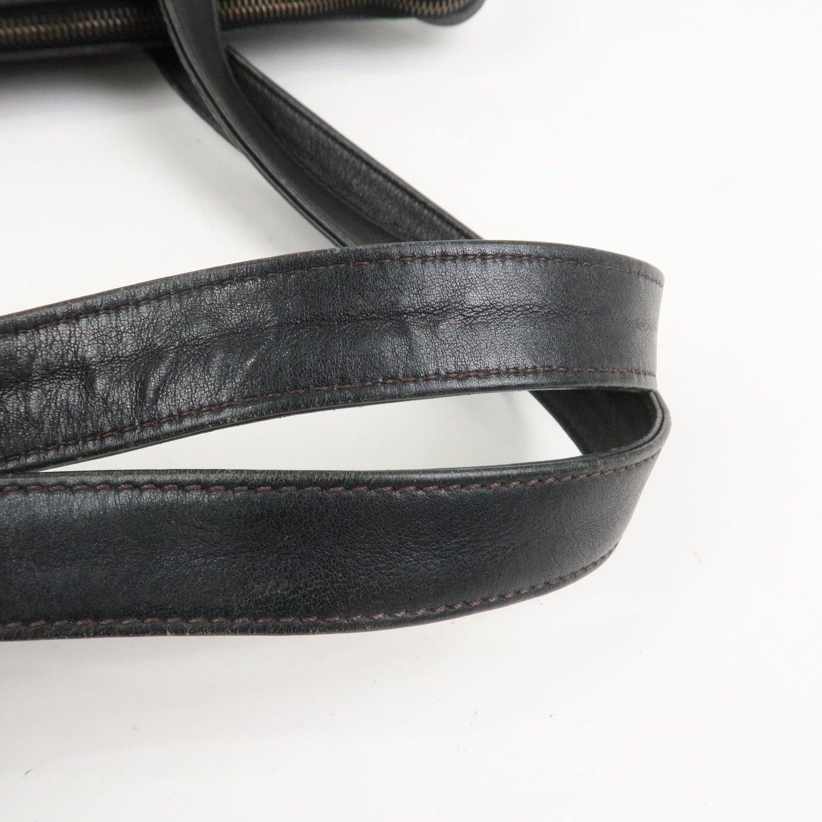 CHANEL COCO Mark Leather Tote Bag Shoulder Bag Black