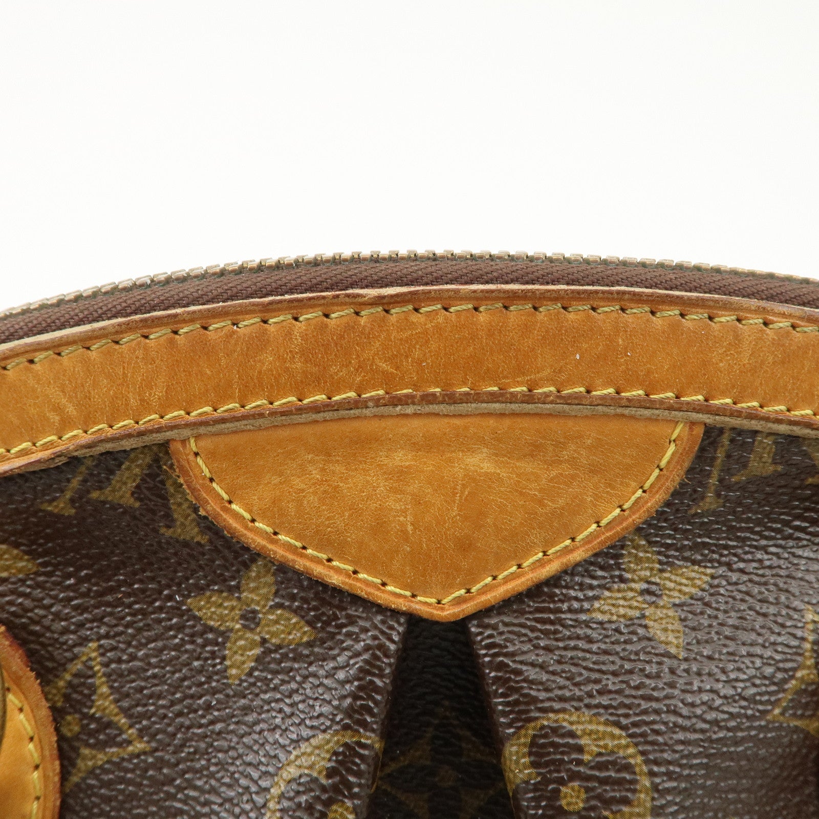 Louis Vuitton Monogram Tivoli PM Hand Bag Brown M40143 Used