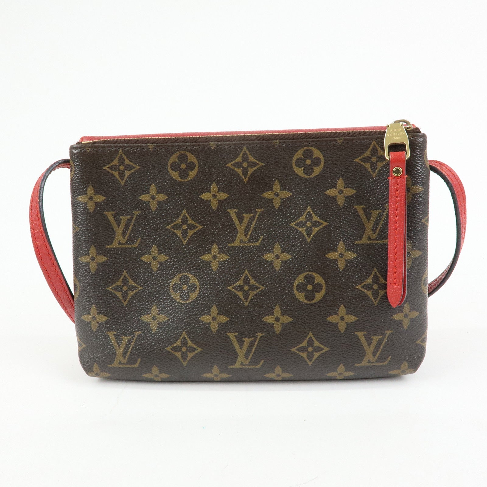 Louis Vuitton Monogram Twice Shoulder Crossbody Bag Cerise M50184