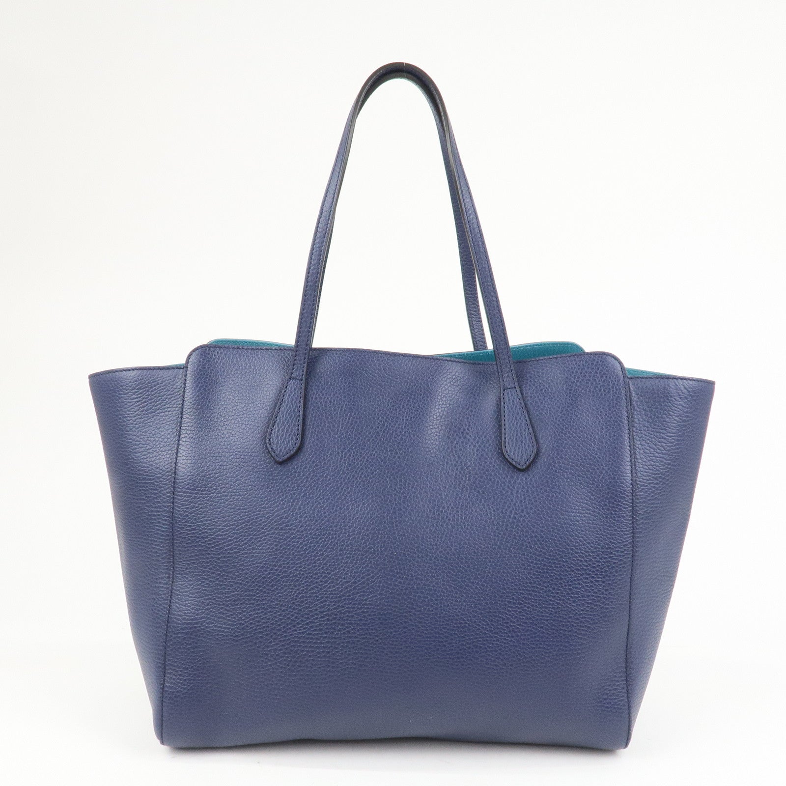 GUCCI Interlocking G Calf Leather Swing Large Shoulder Bag 354397