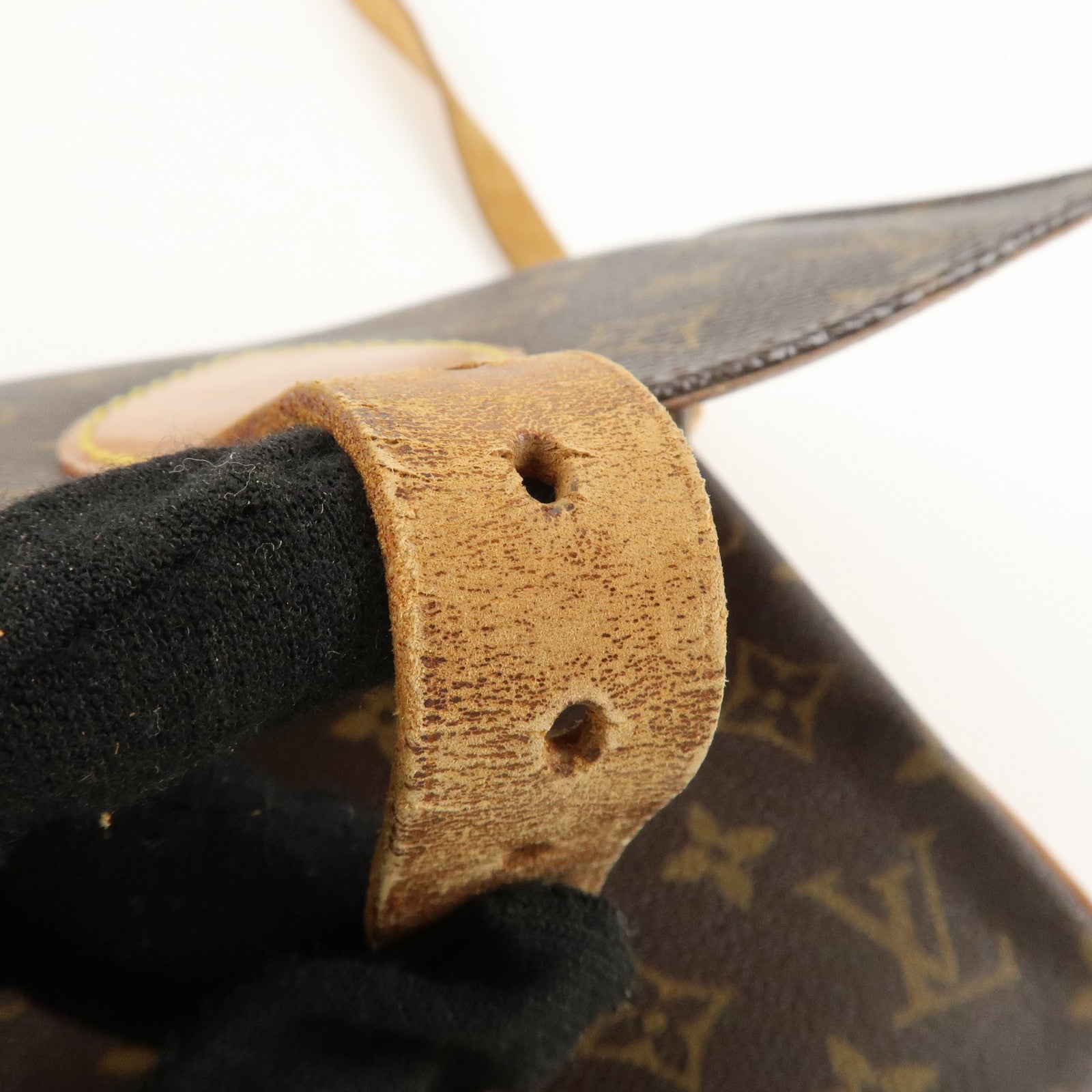 Louis Vuitton Monogram Cartouchiere MM  Shoulder Bag M51253 Used