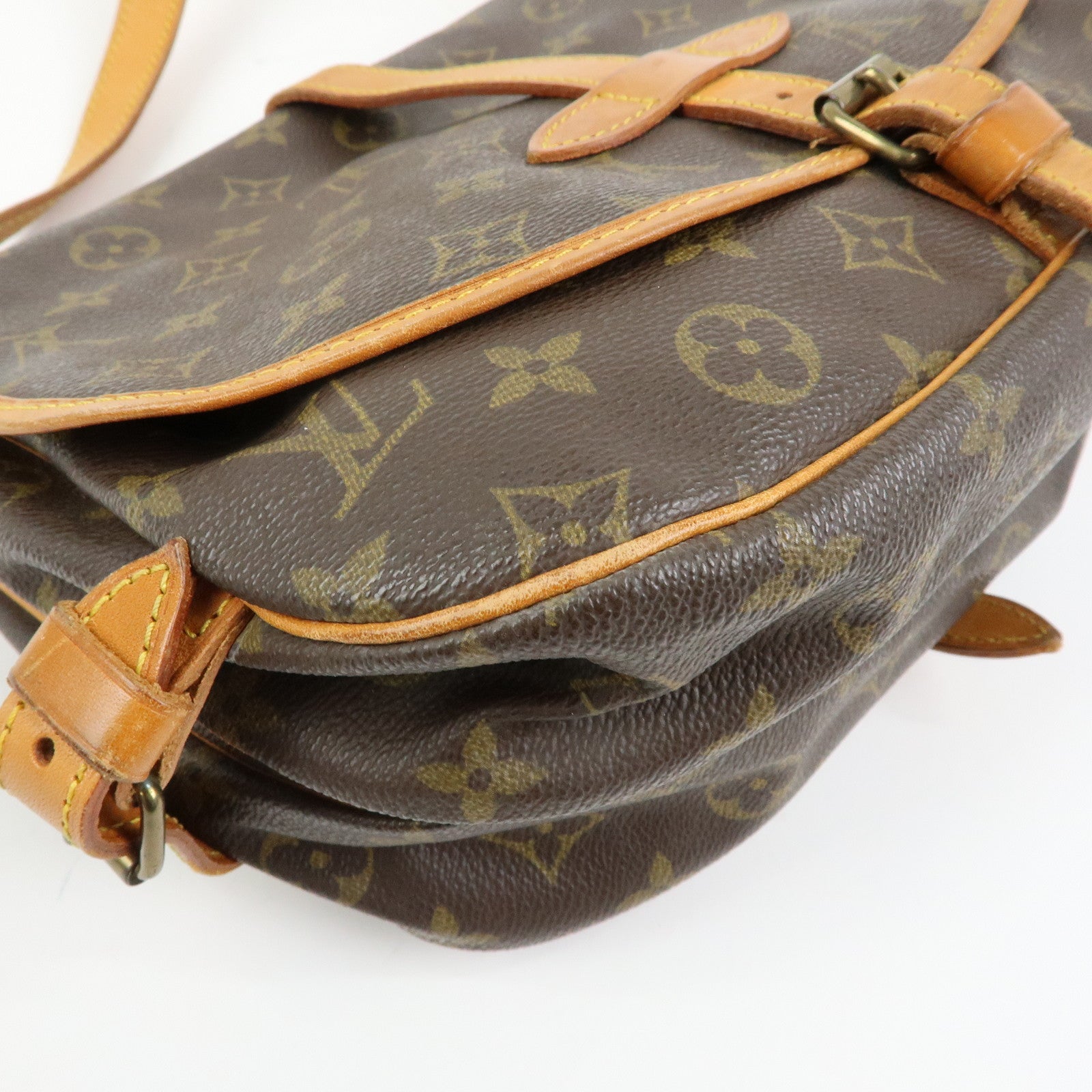 Louis Vuitton Monogram Saumur 30 Canvas Shoulder Bag Brown M42256