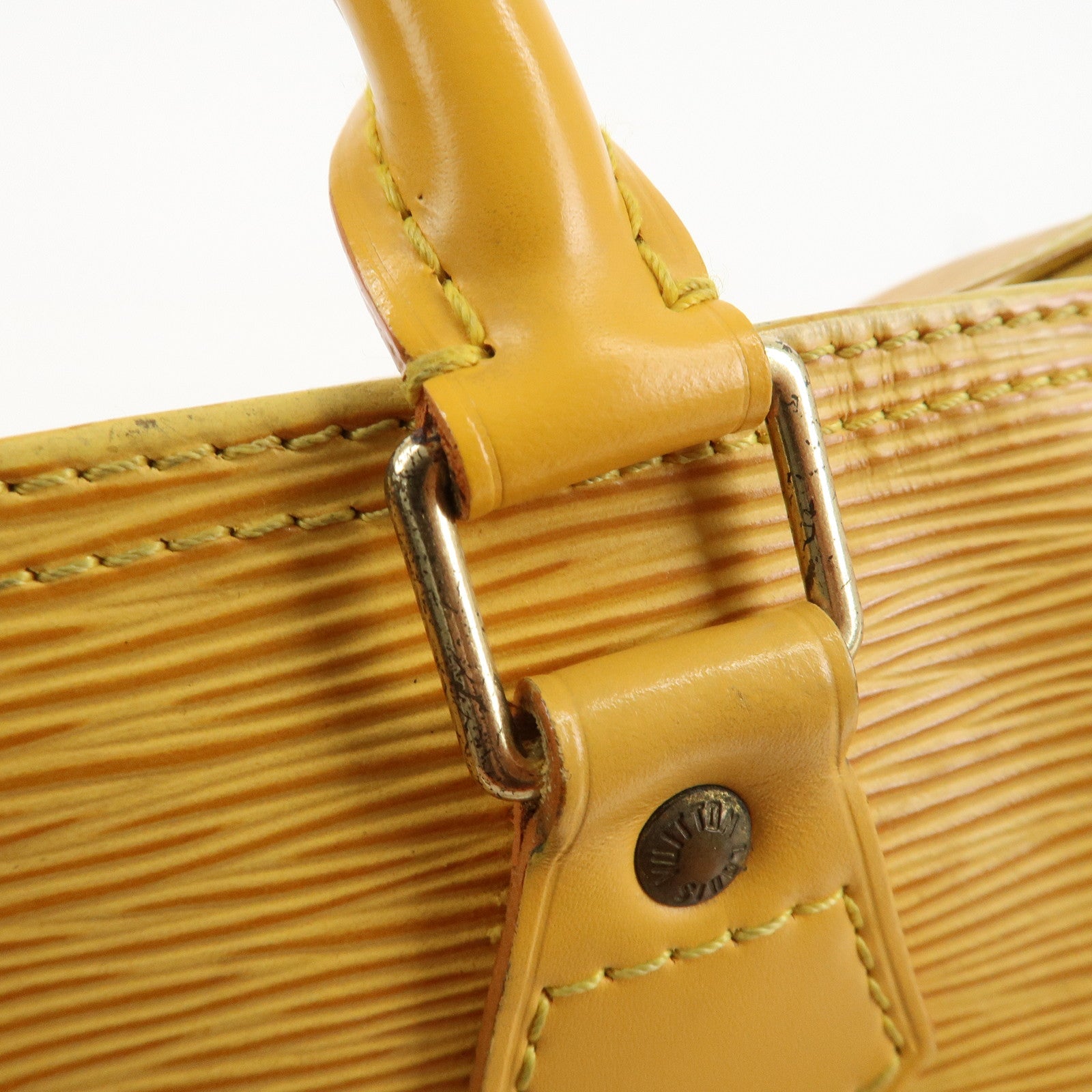 Louis Vuitton Epi Speedy 25 Boston Bag Hand Bag Yellow M43019 Used