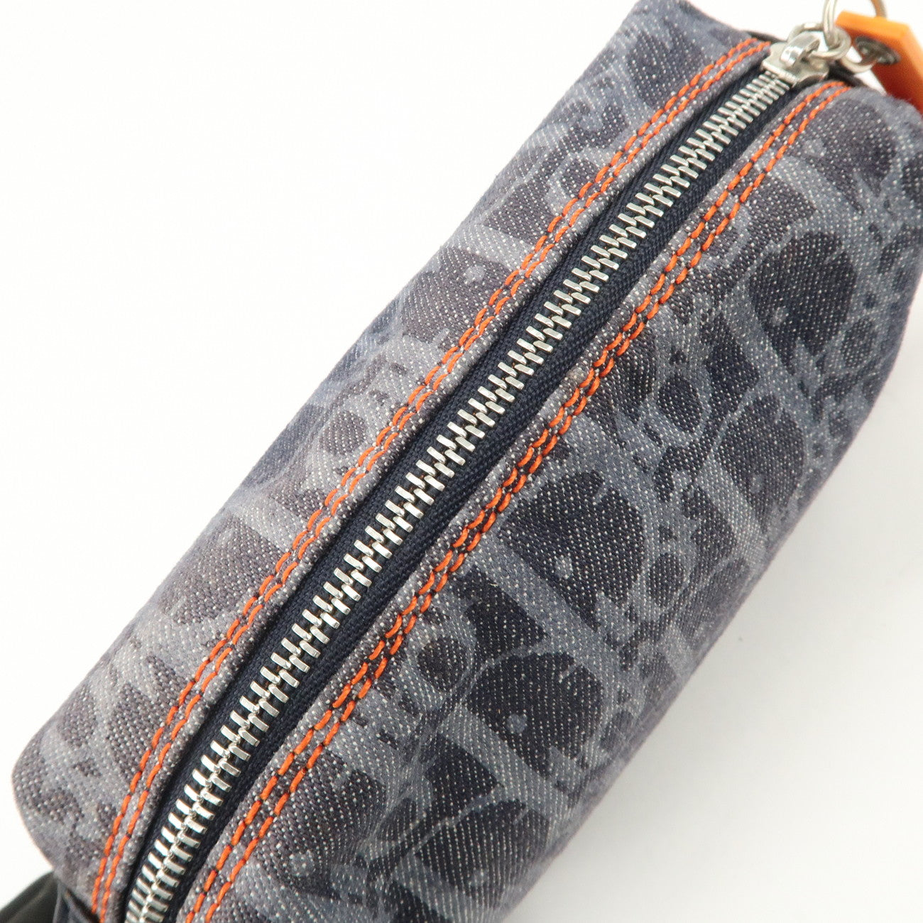 Christian Dior Trotter Flight Line Denim Pouch Cosmetic Pouch