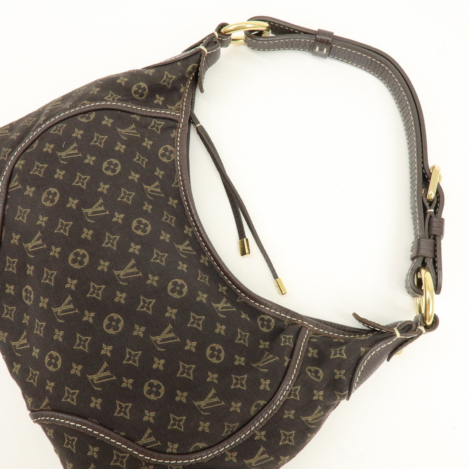 Louis Vuitton Monogram Mini Lin Manon PM Shoulder Bag Ebene M95621