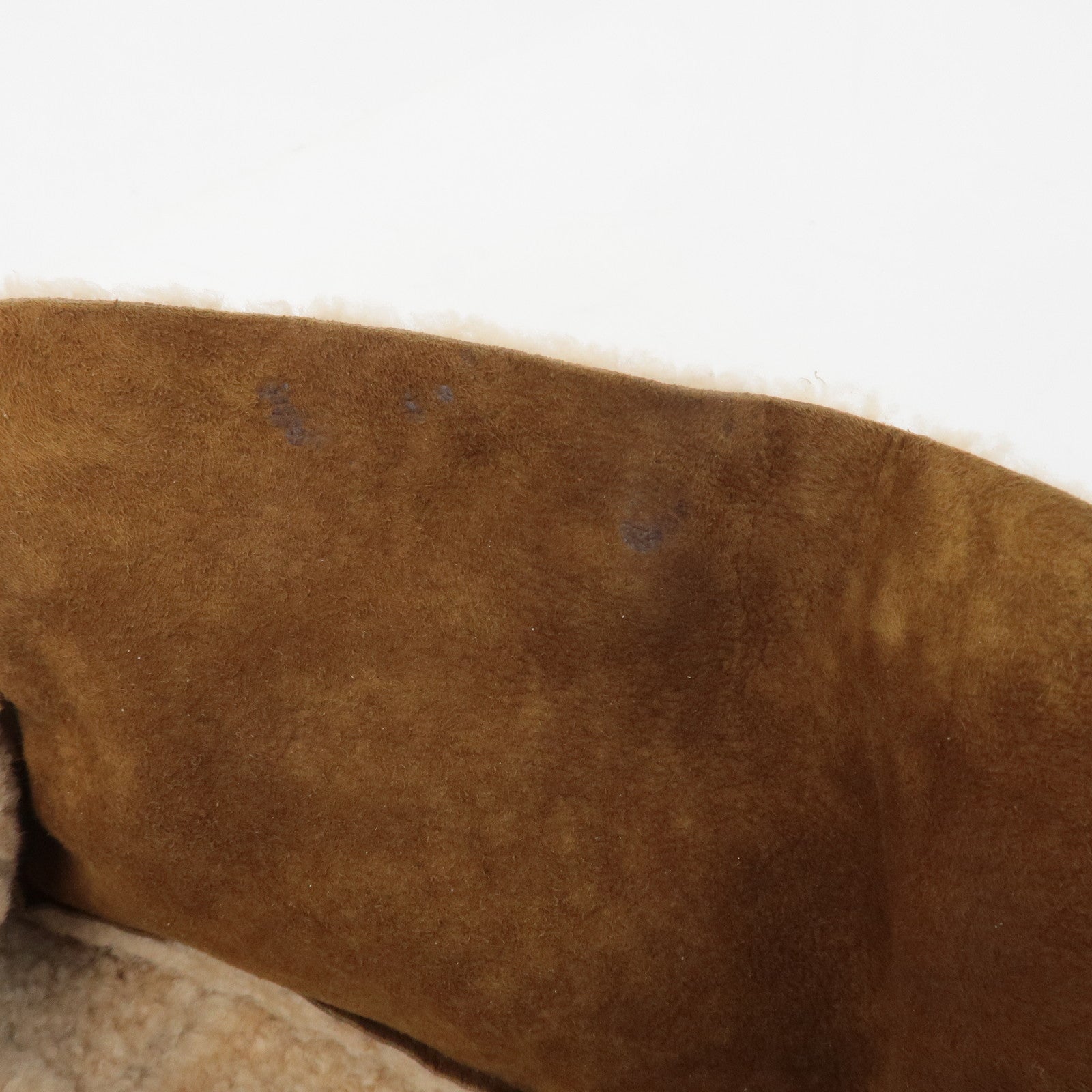 CHANEL Chocolate Bar Suede Mouton Shoulder Bag Hand Bag Brown Used