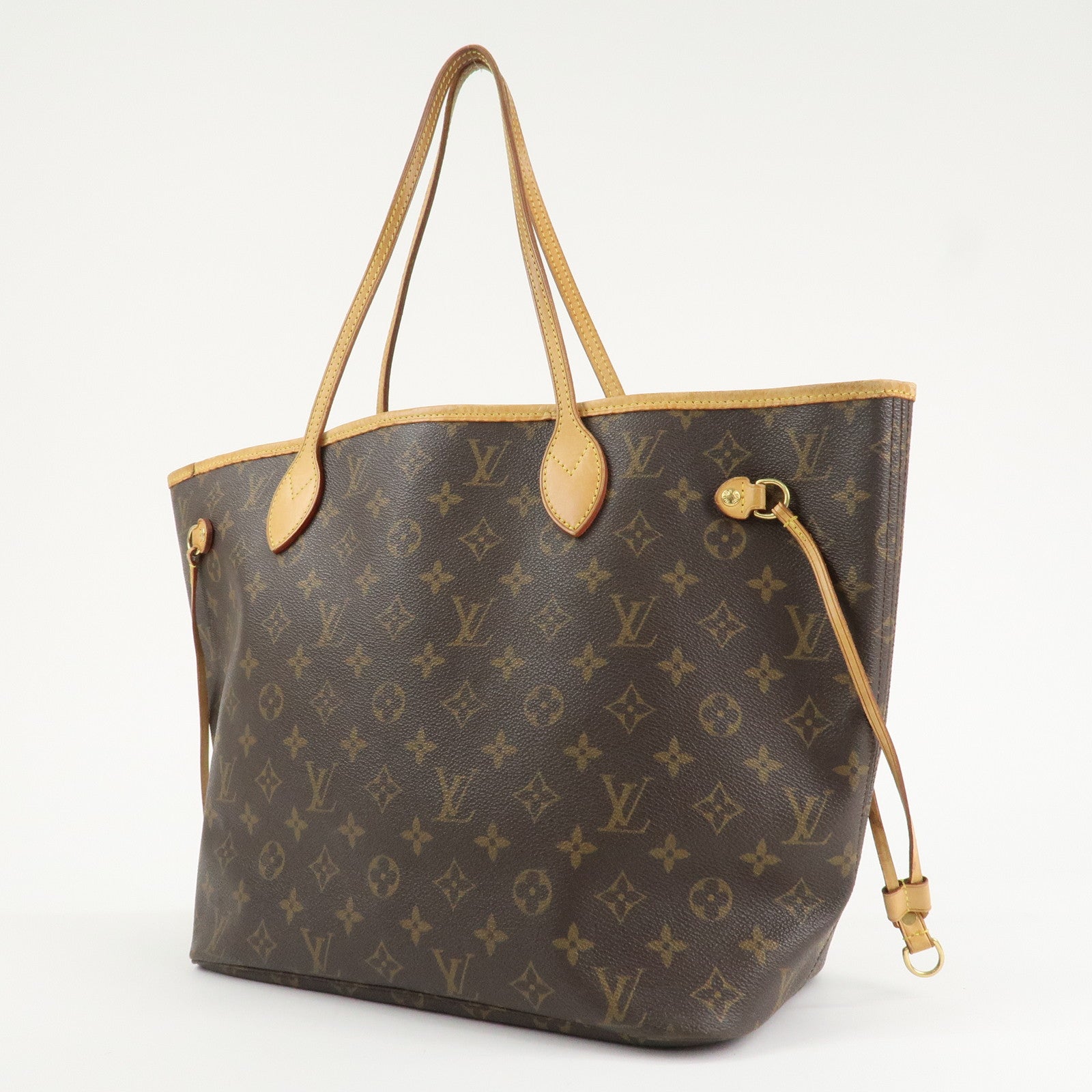 Louis Vuitton Monogram Neverfull MM Tote Bag Brown M40156 Used