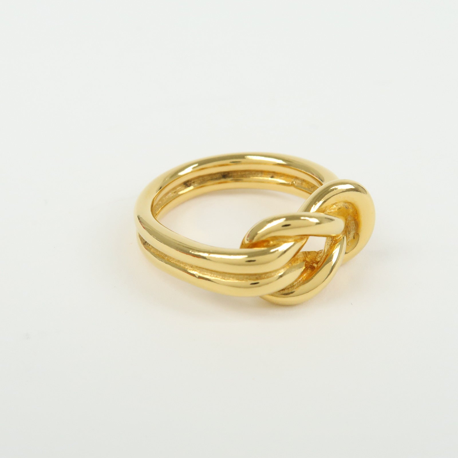 HERMES Atame Metal Scarf Ring Scarf Charm Gold