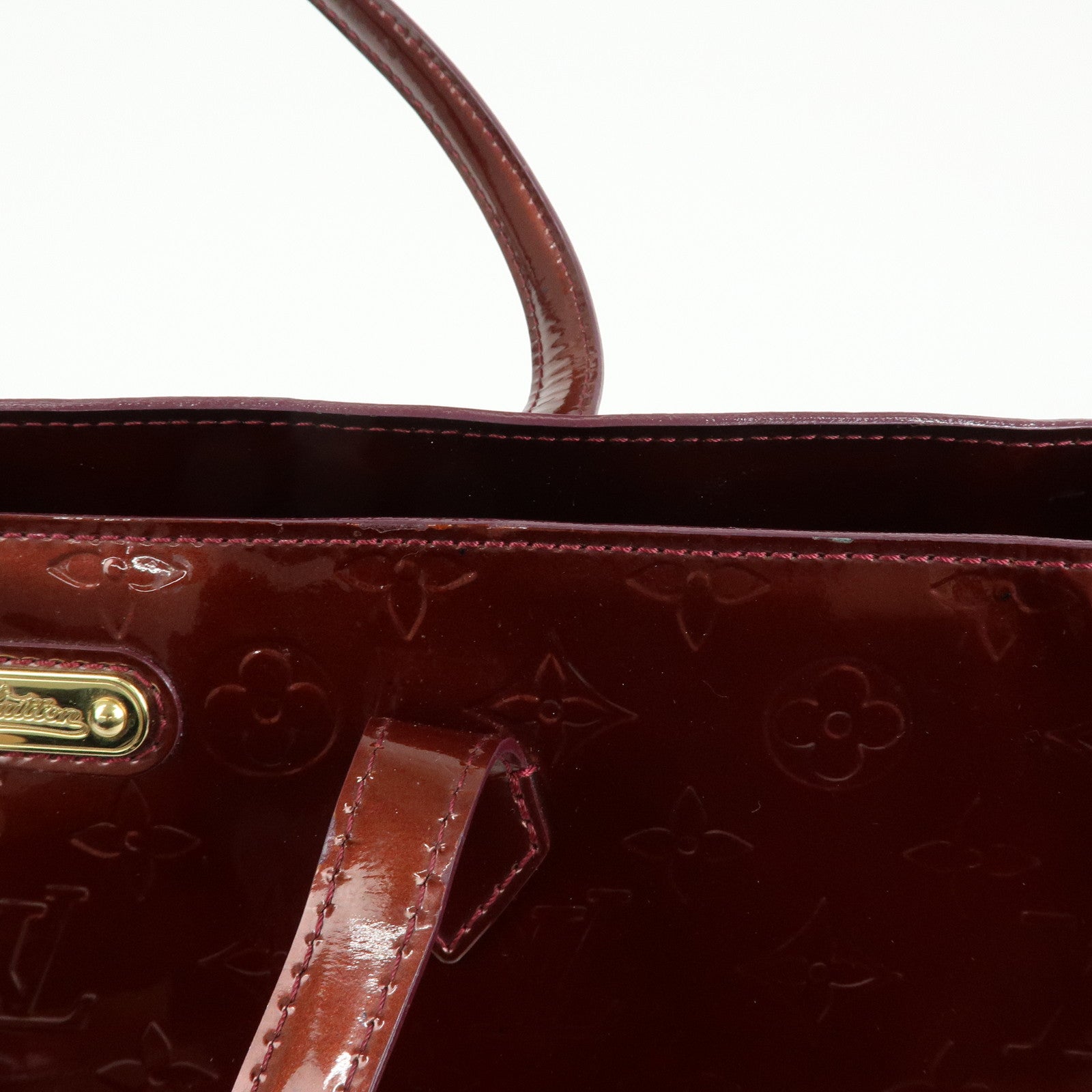 Louis Vuitton Monogram Vernis Leather Wilshire MM Tote Bag M91646