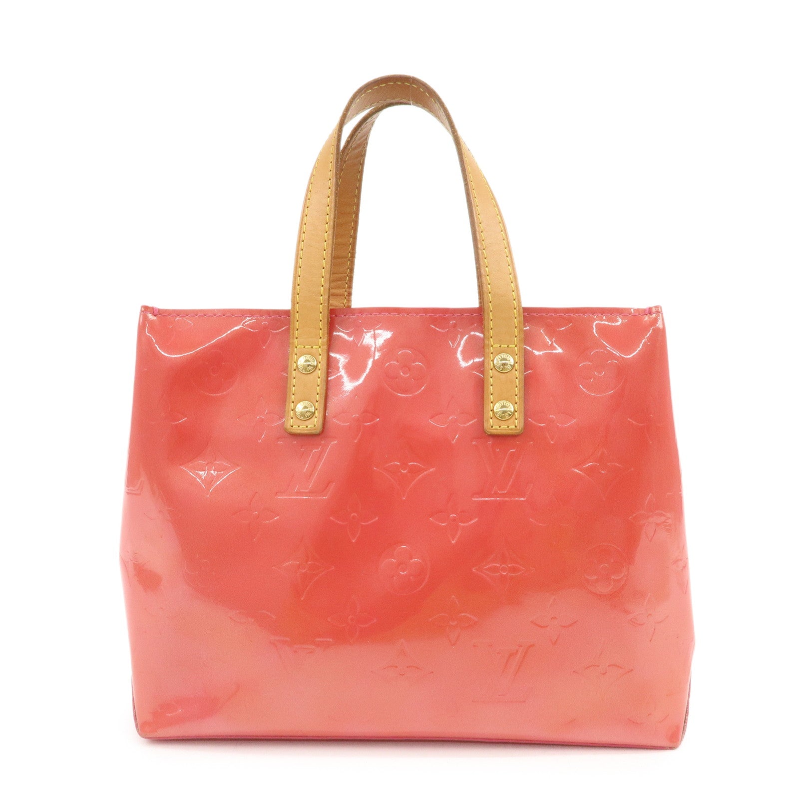 Louis Vuitton Monogram Vernis Lead PM Hand Bag Framboise M9132F