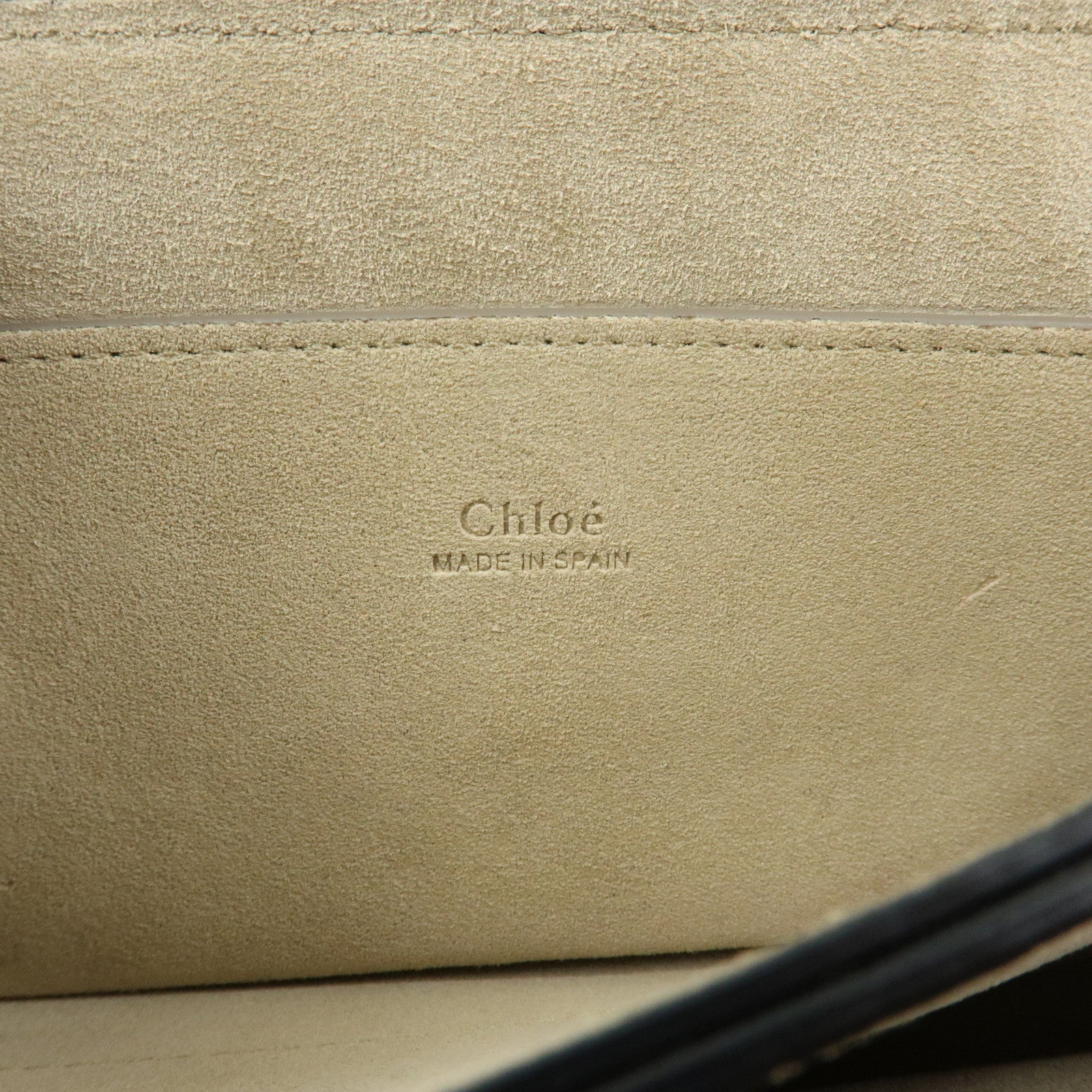 Chloe Faye Suede Leather Shoulder Bag Crossbody Bag Dark Green
