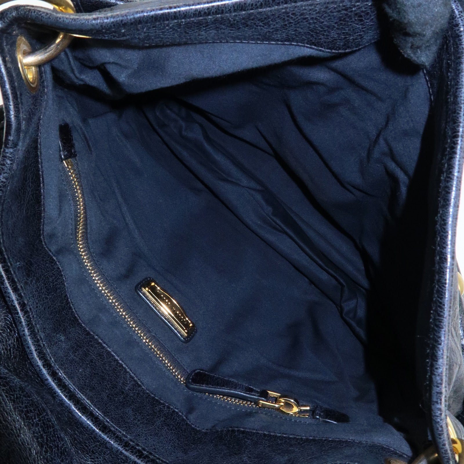 MIU MIU Matelasse Leather Hand Bag Shoulder Bag Black