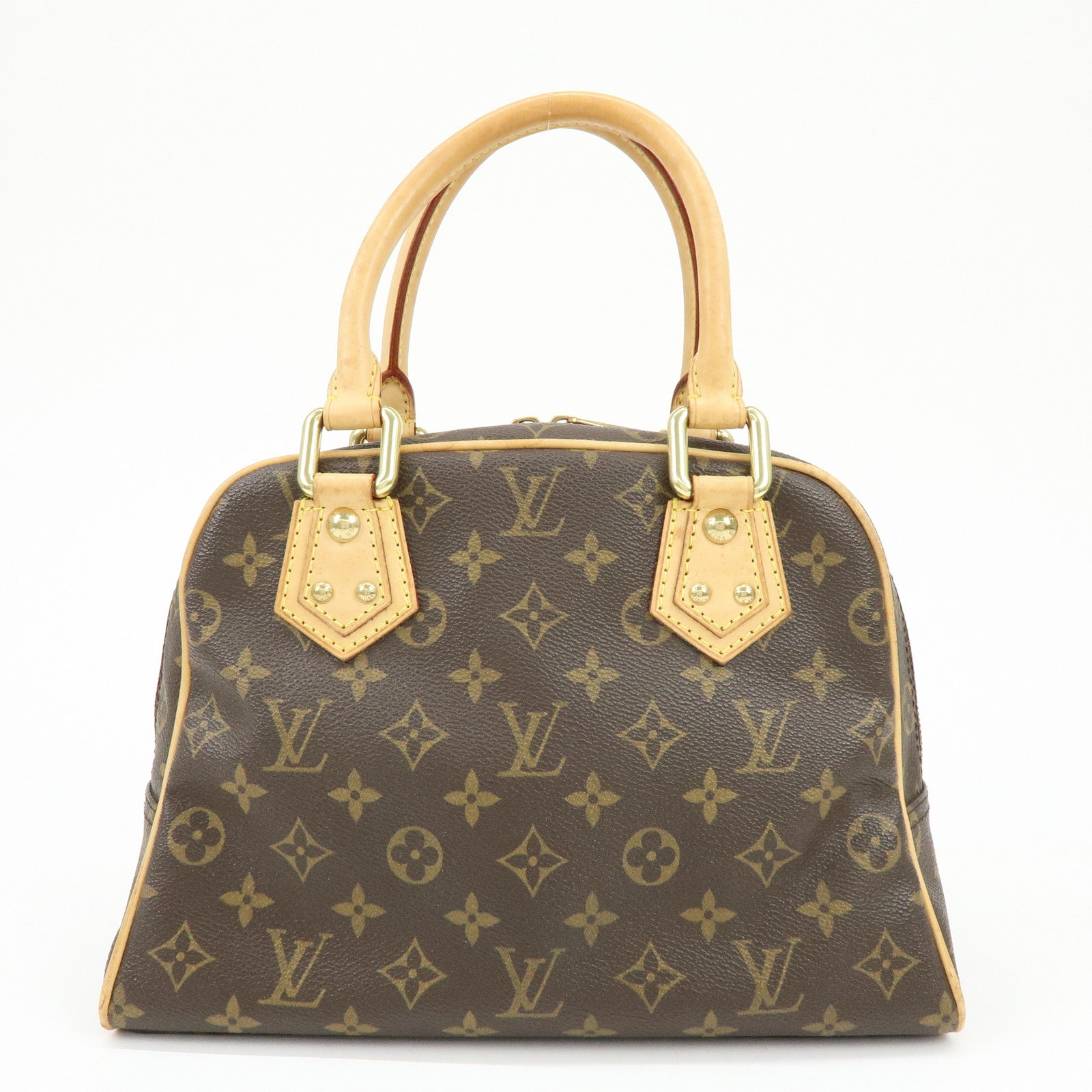 Louis Vuitton Monogram Manhattan PM Hand Bag Brown M40026