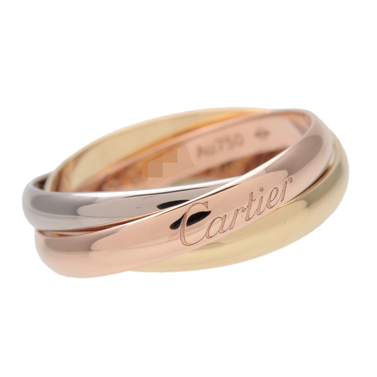 Cartier Trinity Ring SM K18 750YG/PG/WG #52 US6 EU52 HK13.5