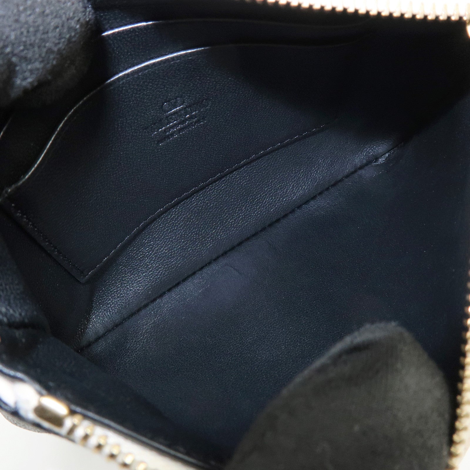 VALENTINO Viva Superstar Leather Cosmetic Jewelry Pouch Ivory Black