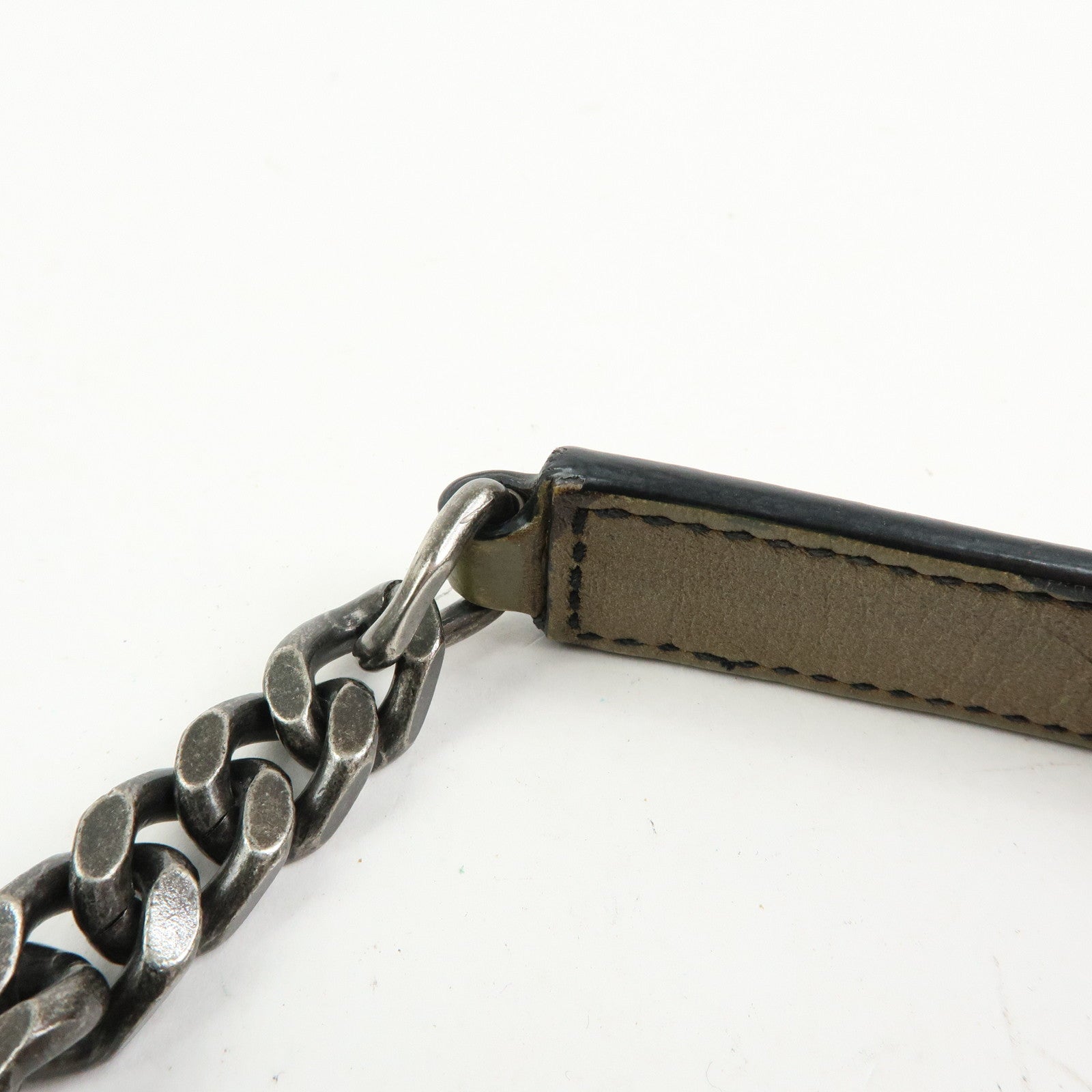 SAINT LAURENT PARIS College Mini Chain Shoulder Hand Bag Camouflage