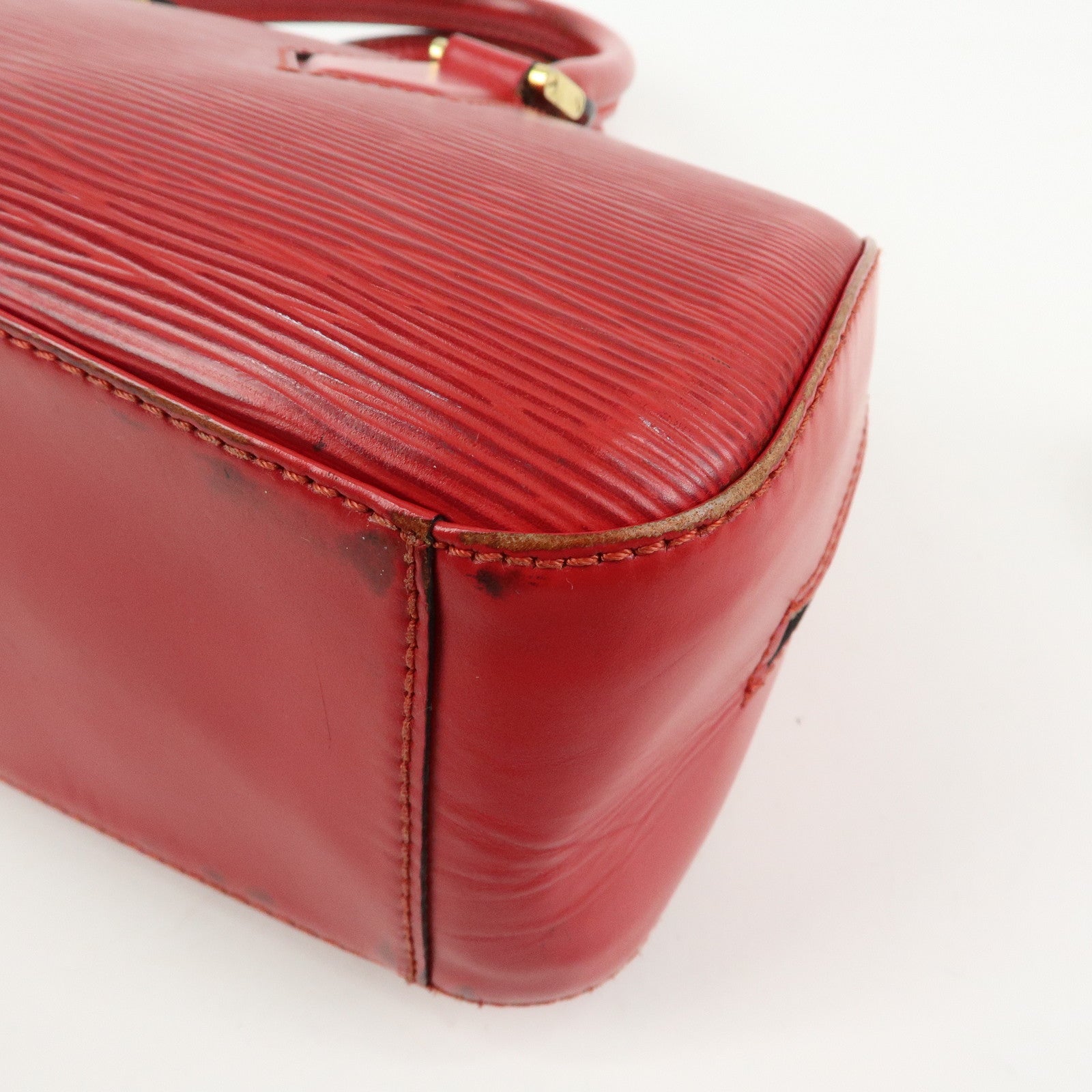 Louis Vuitton Epi Leather Jasmine Hand Bag Castilian Red M52087
