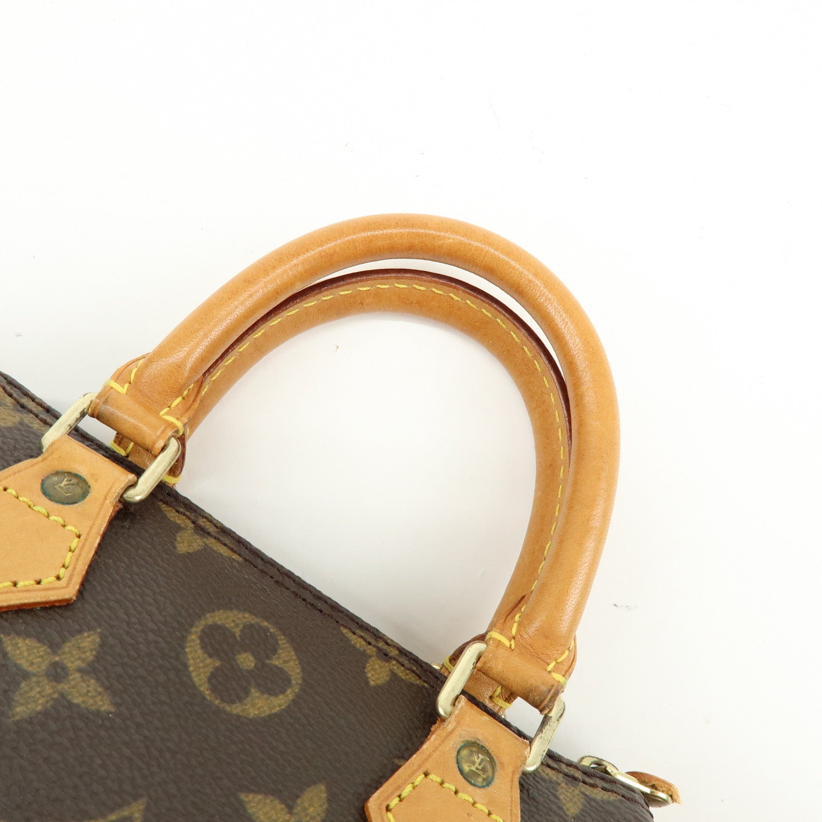Louis Vuitton Monogram Mini Speedy Hand Bag Brown M41534