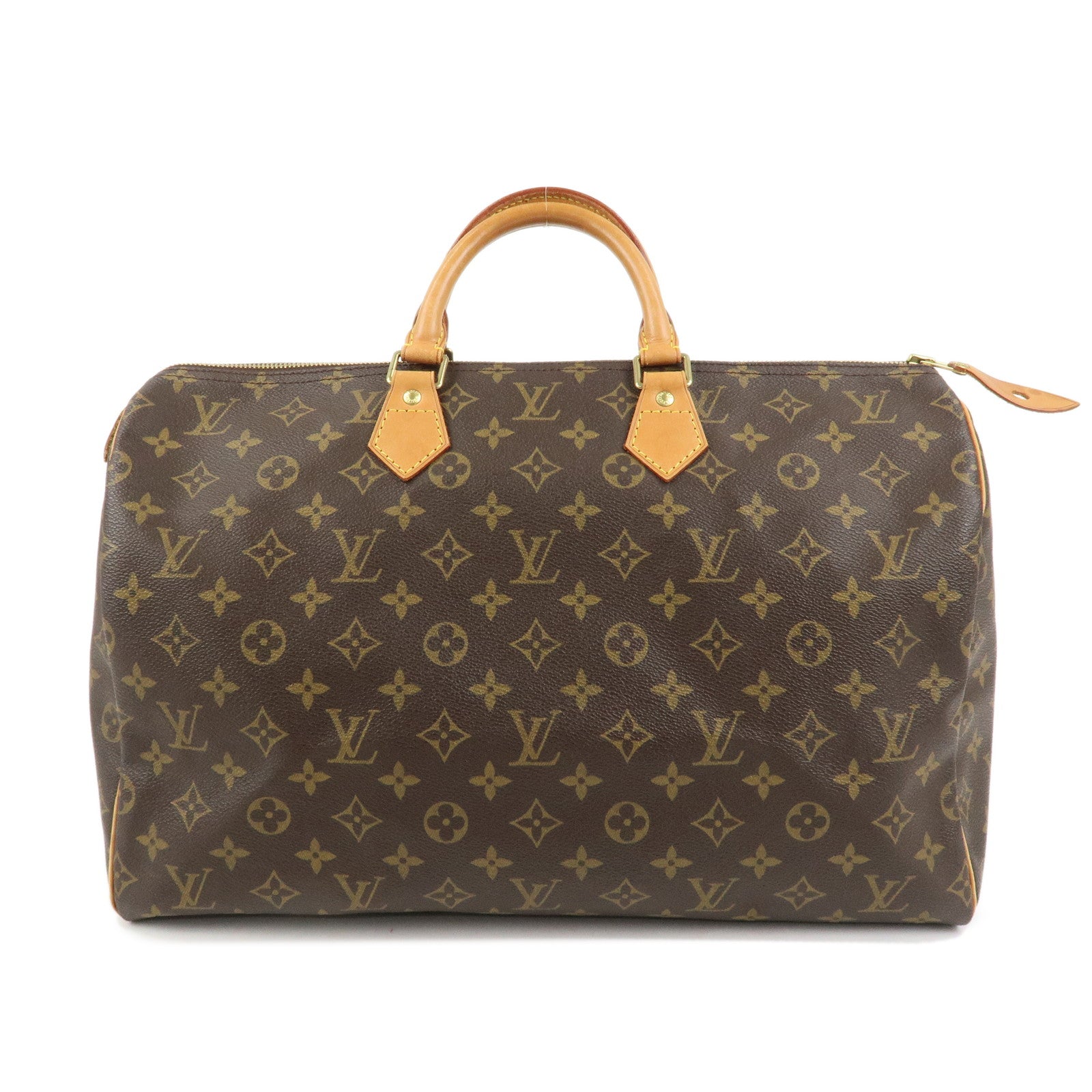 Louis Vuitton Monogram Speedy 40 Hand Bag Boston Bag Brown M41522