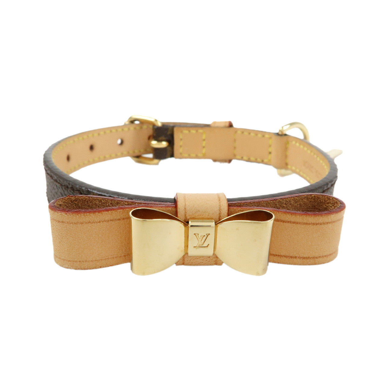 Louis Vuitton Monogram Canvas Collier Baxter XS Dog Collar M58073