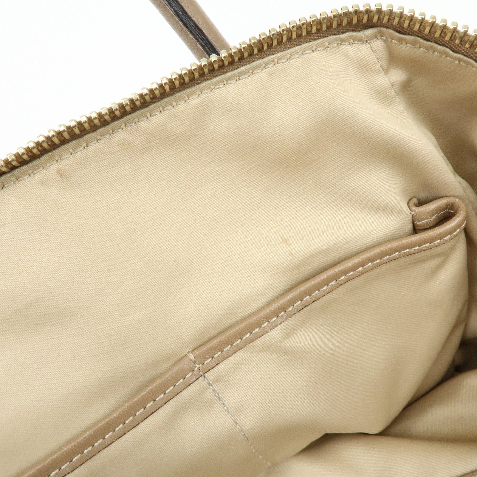 TOD'S Leather Stitch 2Way Bag Boston Bag Shoulder Bag Brown