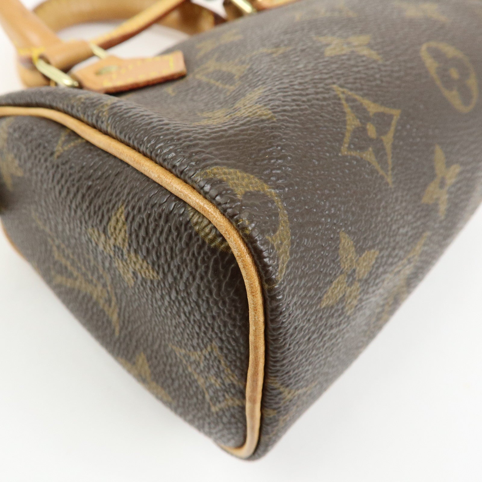Louis Vuitton Monogram Mini Speedy Hand Shoulder Bag Brown M41534