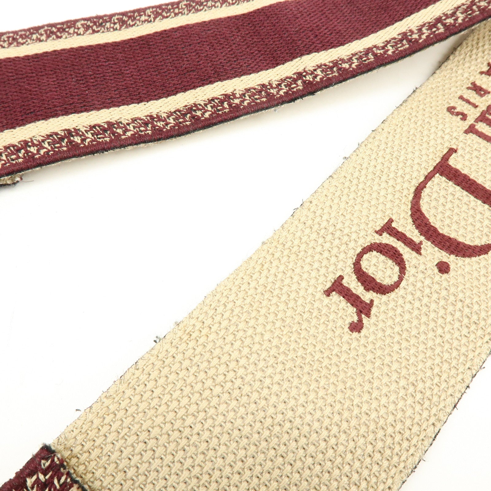 Christian Dior Oblique Jacquard Leather Mini Saddle Bag Hand Bag