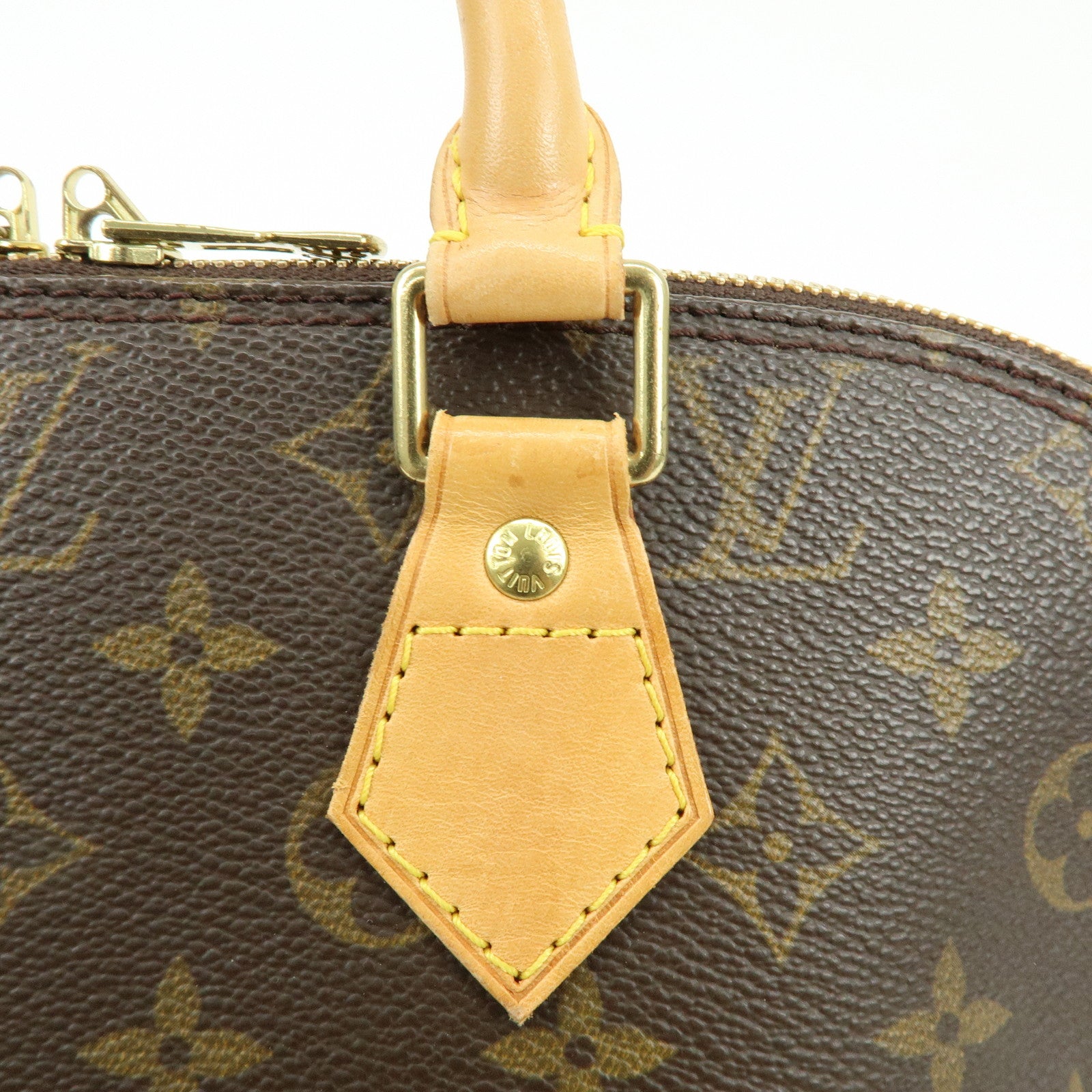 Louis Vuitton Monogram Alma Hand Bag Brown M51130
