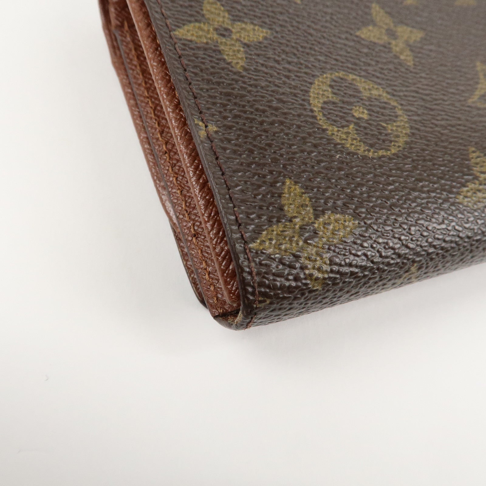 Louis Vuitton Monogram Porte Monnaie Billets Tresor Wallet M61730 Used