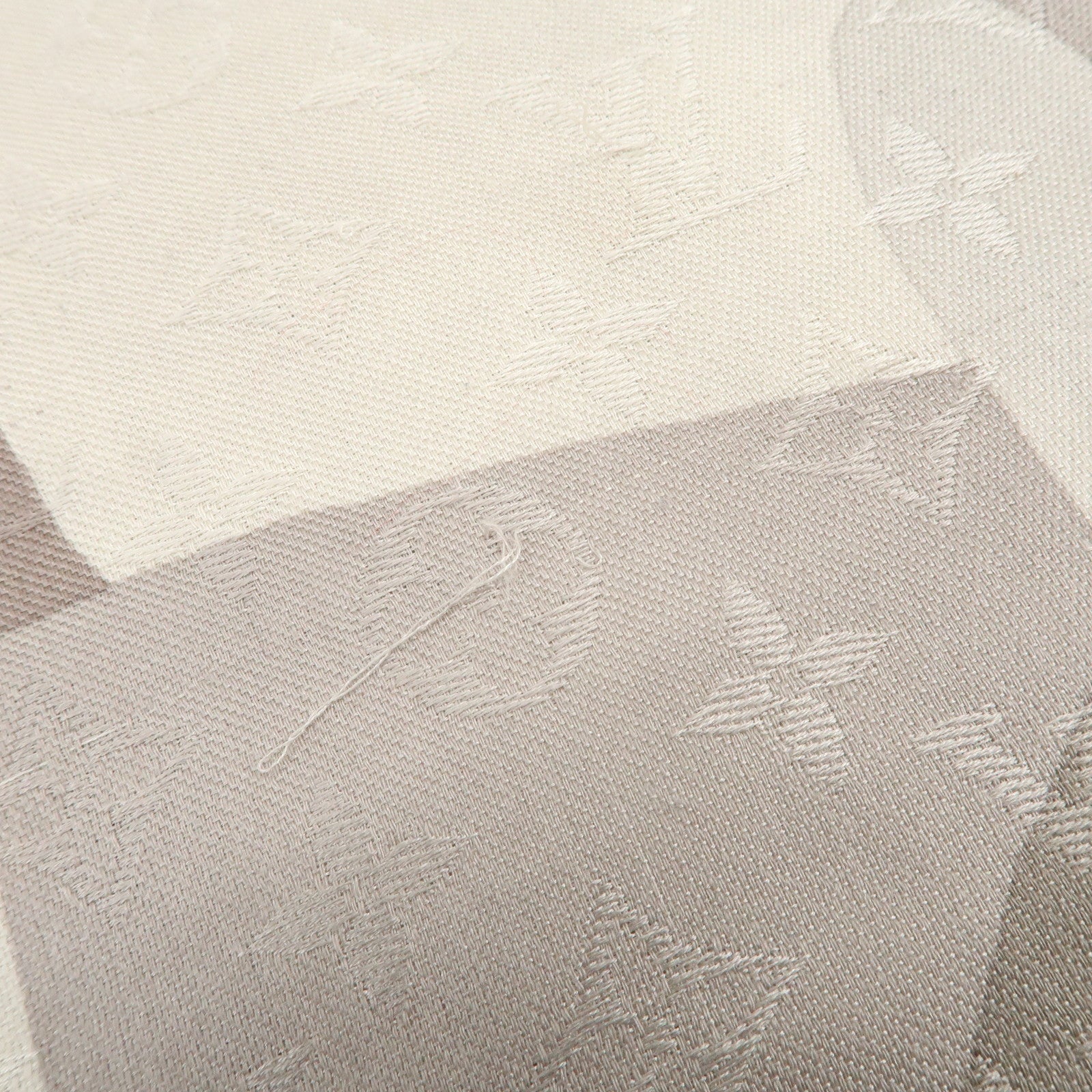 Louis Vuitton Monogram Silk Wool Shawl Scarf Camouflage Gray M75397