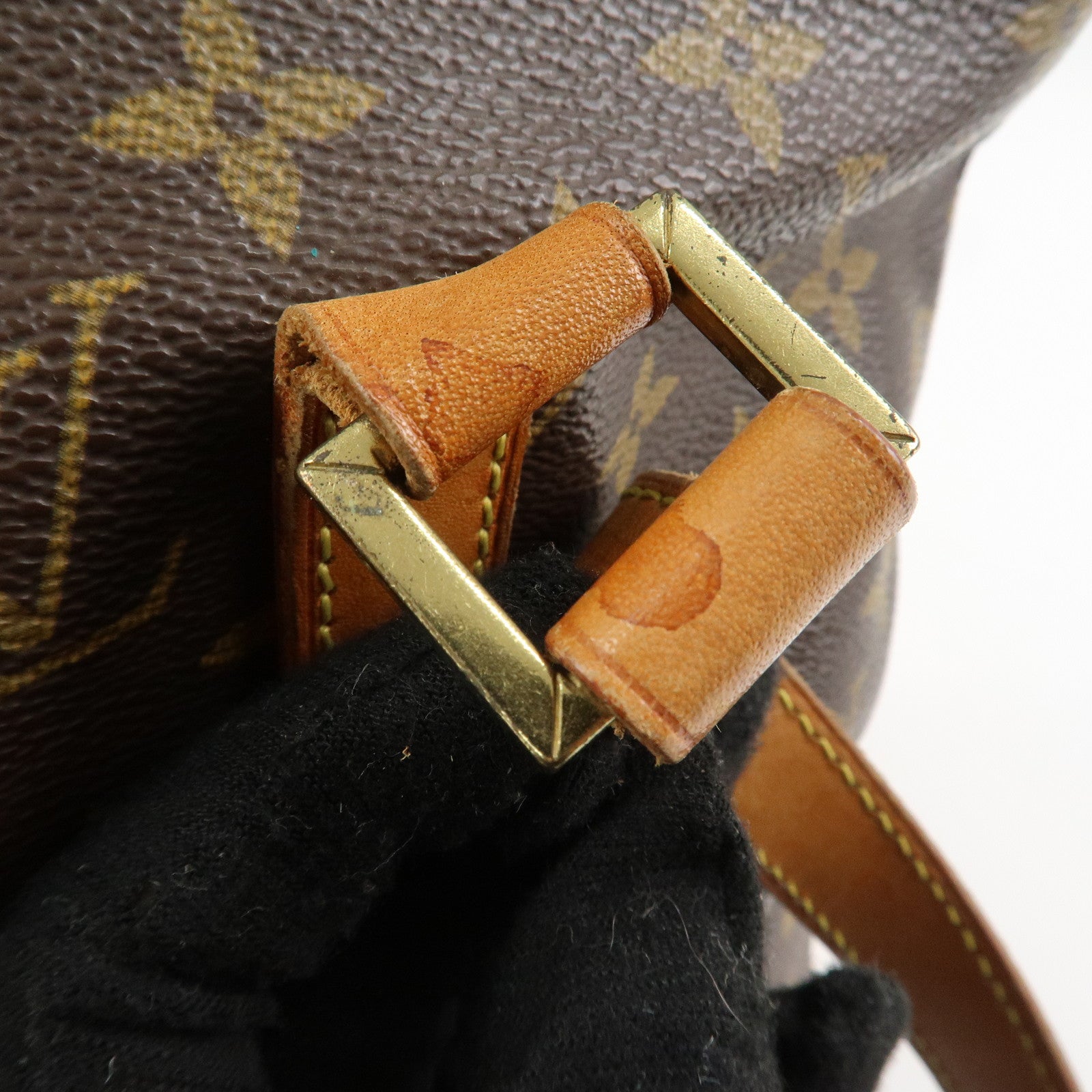 Louis Vuitton Monogram Canvas Cabas Piano Tote Bag Hand Bag M51148 Used