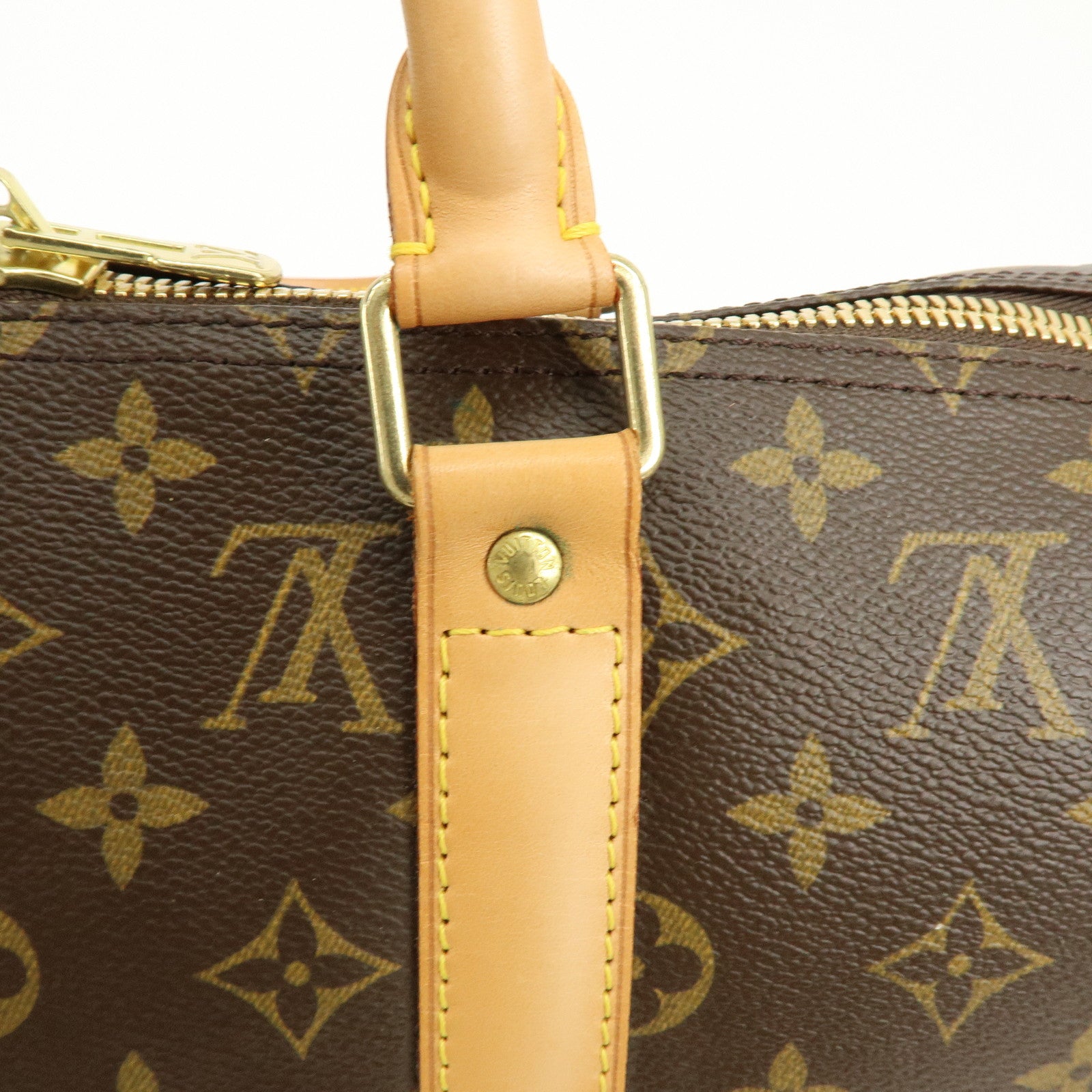 Louis Vuitton Monogram Keep All Bandouliere 50 Boston Bag M41416