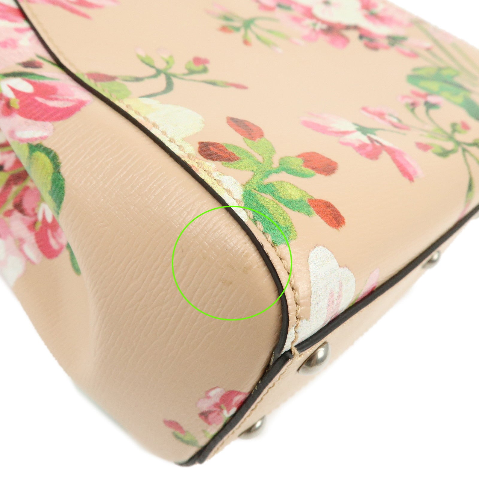GUCCI Bamboo Blooms Mini Shopper 2Way Hand Shoulder Bag Pink 368823